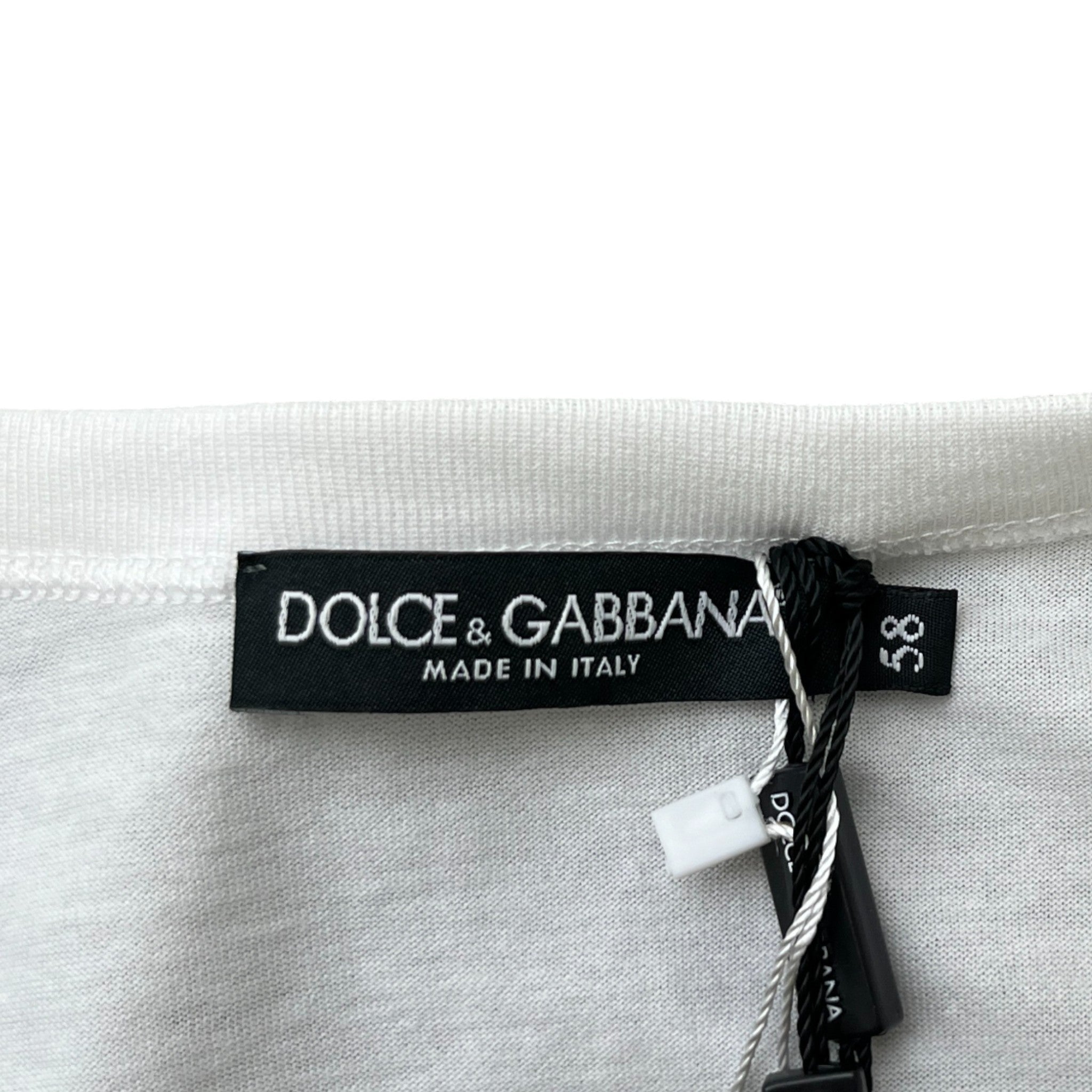 Men's Plaque Logo T-Shirt White Size 4XL