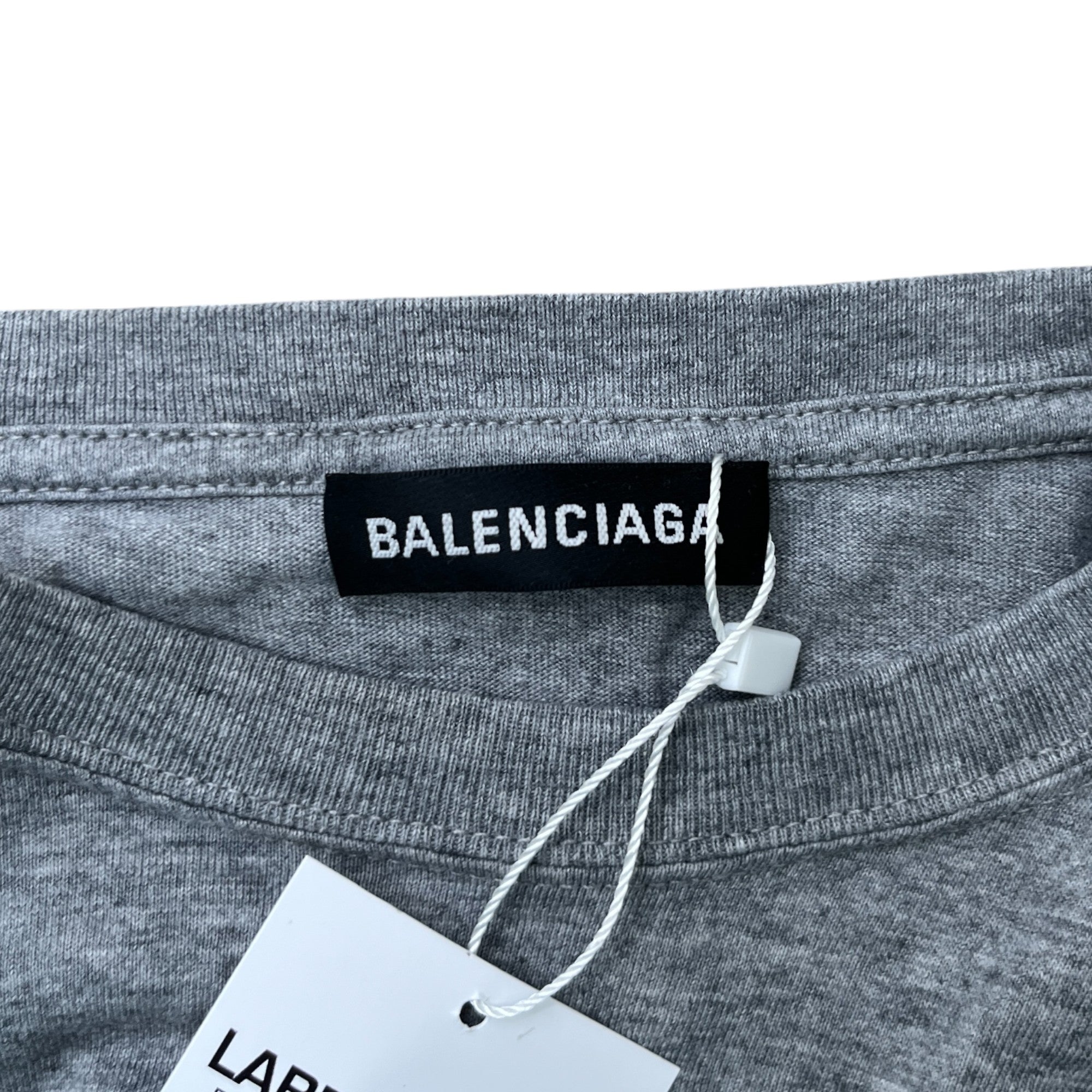 Men's Logo Print T-Shirt Grey Size S