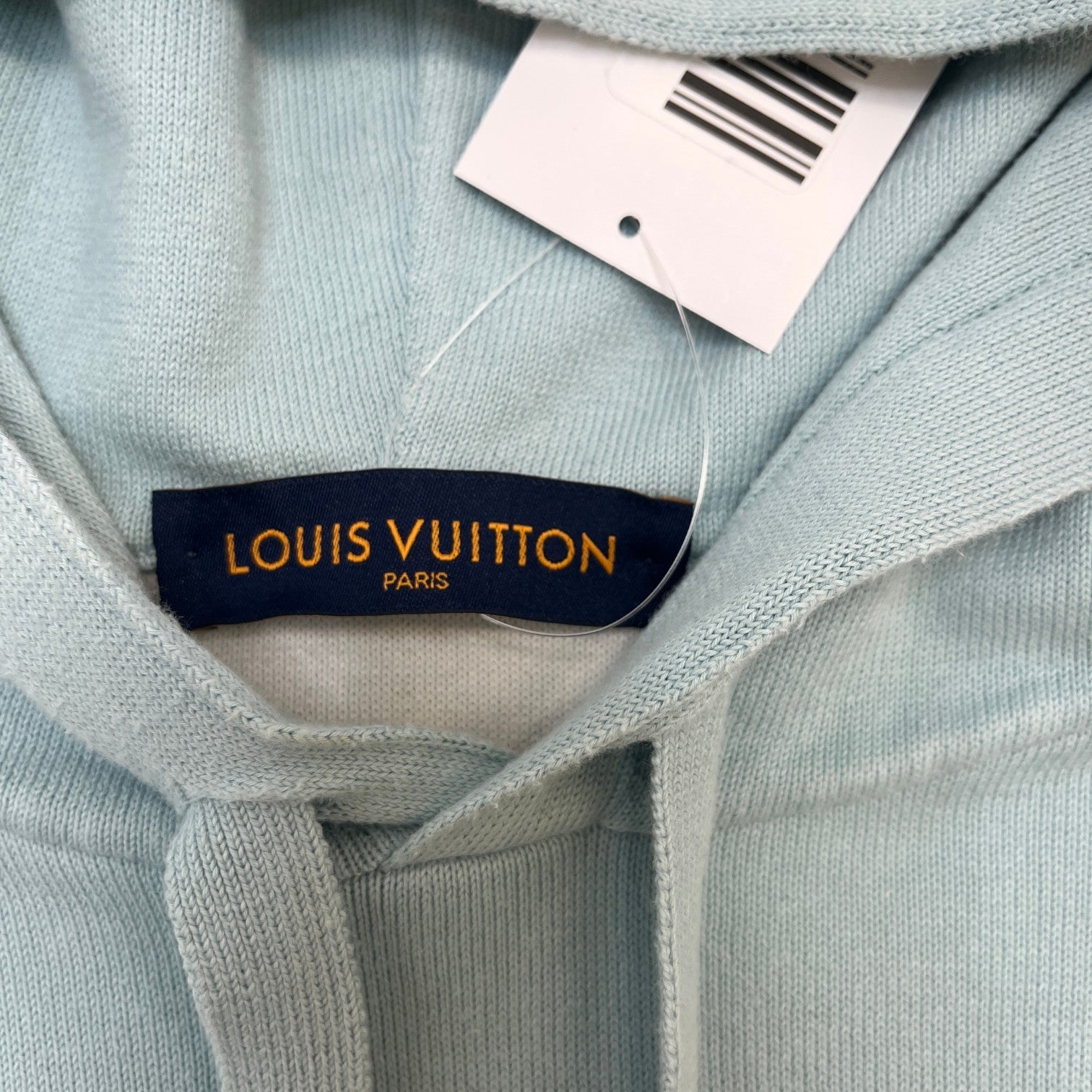 Men's Monogram Gradient Hoodie Blue Size M