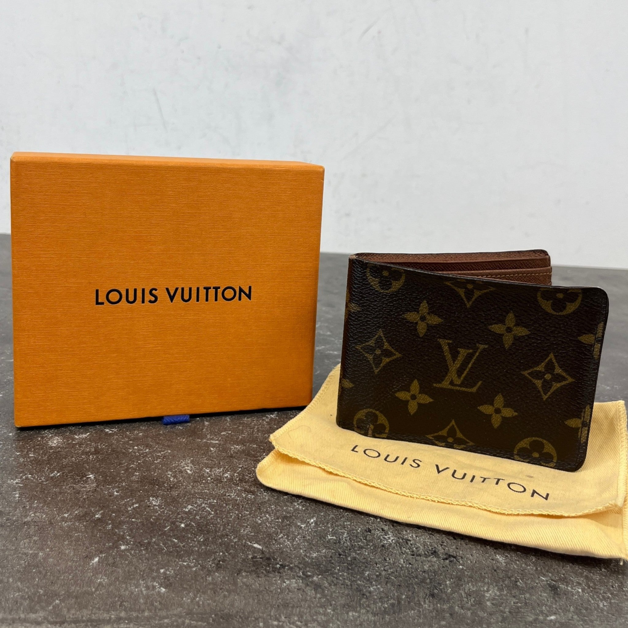 Men's Monogram Bifold Wallet Brown