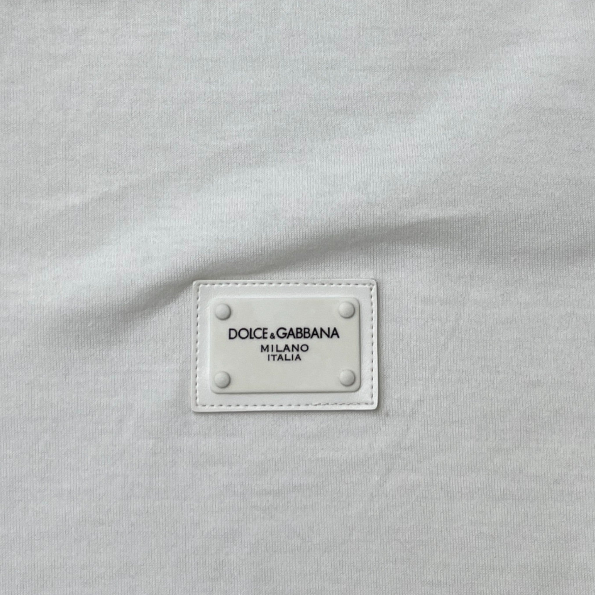 Men's Plaque Logo T-Shirt White Size 4XL