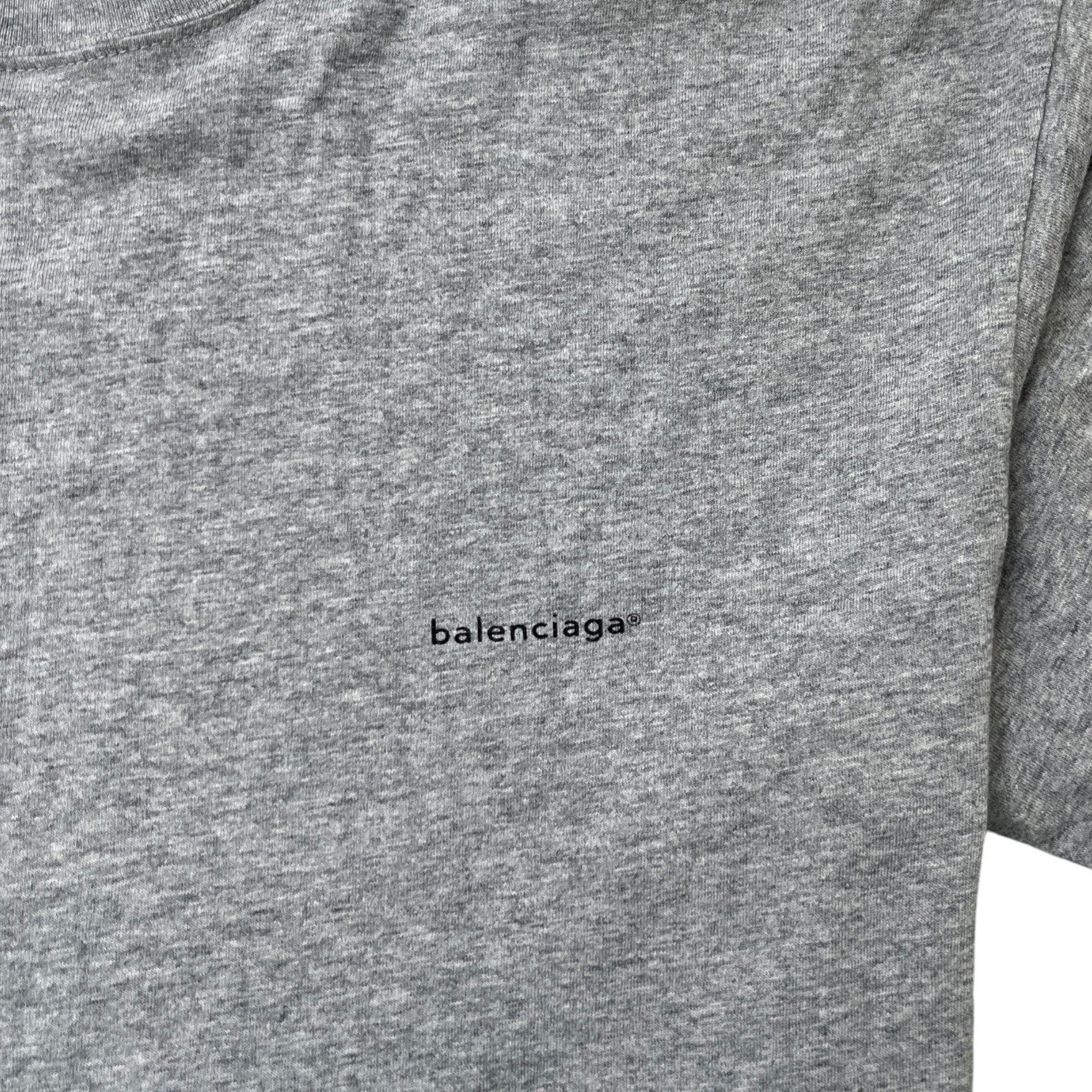 Men's Logo Print T-Shirt Grey Size S