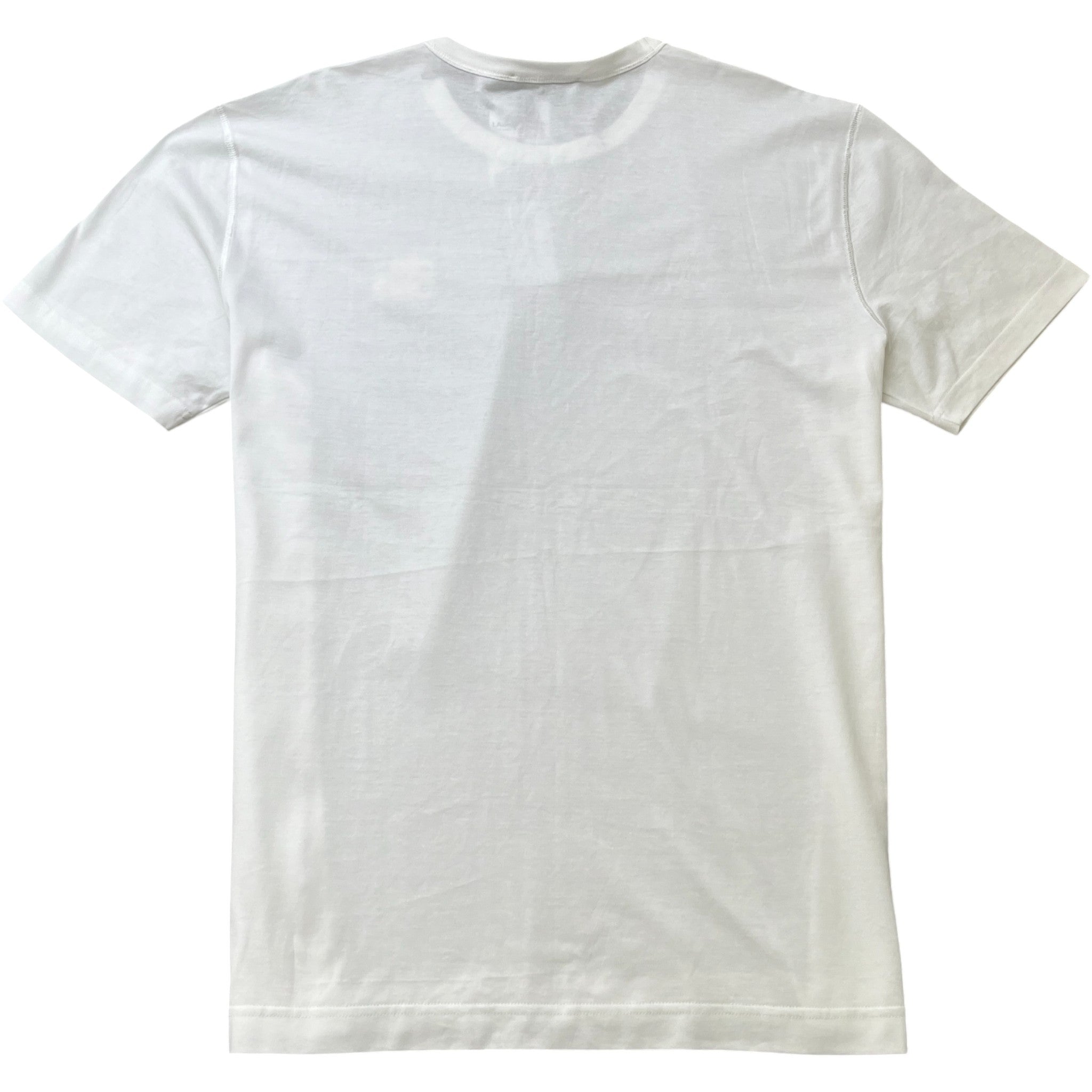 Men's Plaque Logo T-Shirt White Size 4XL