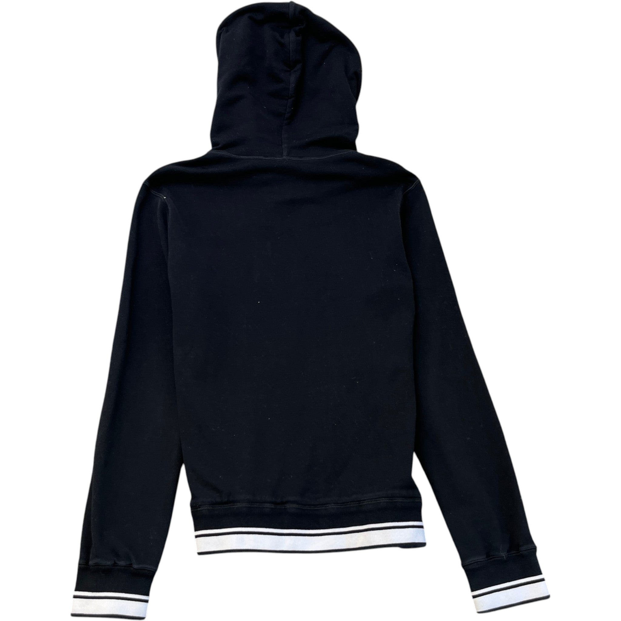 Men's Logo Print Hoodie Black Size IT 46 / UK S