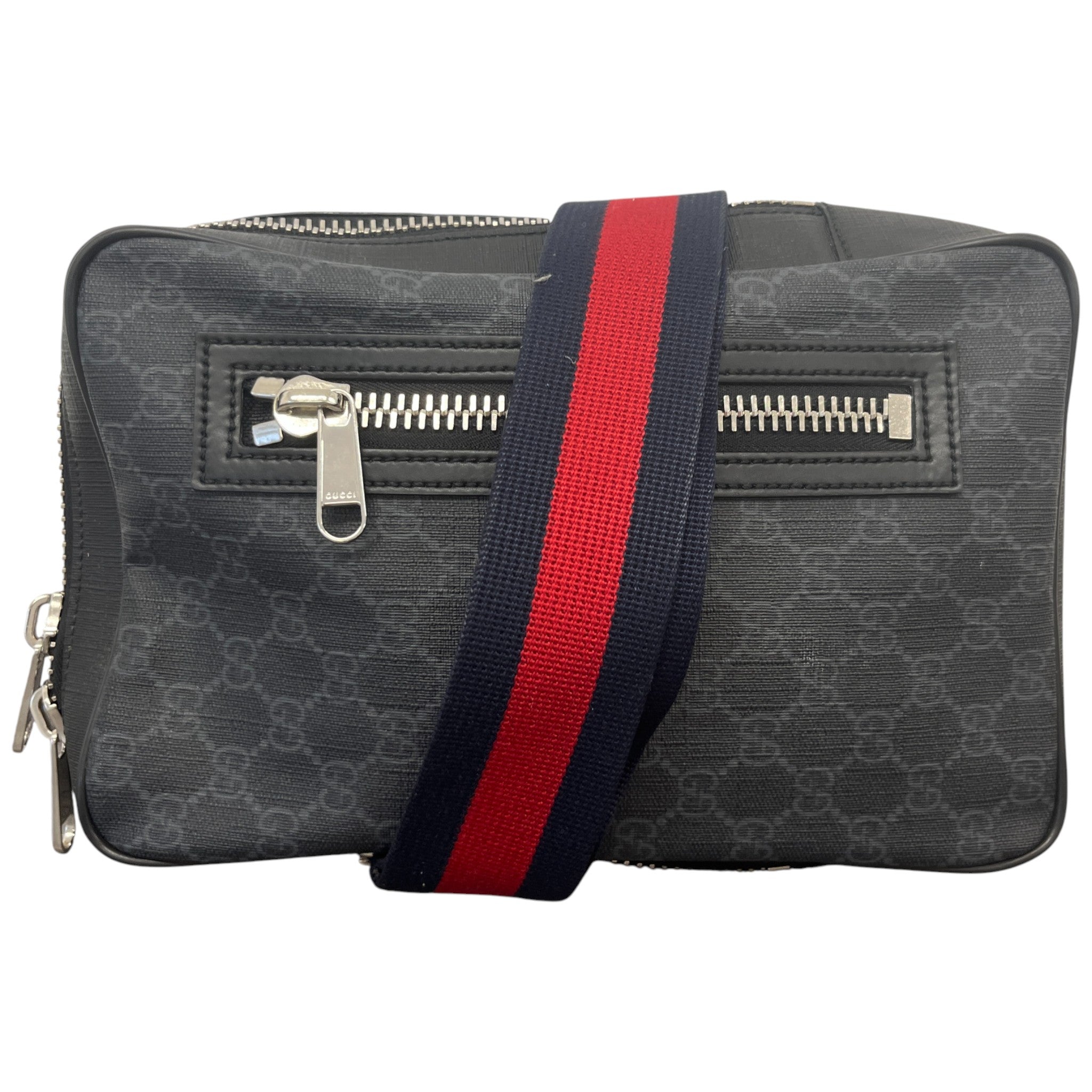 Men's Gg Supreme Sling Belt Bag Black