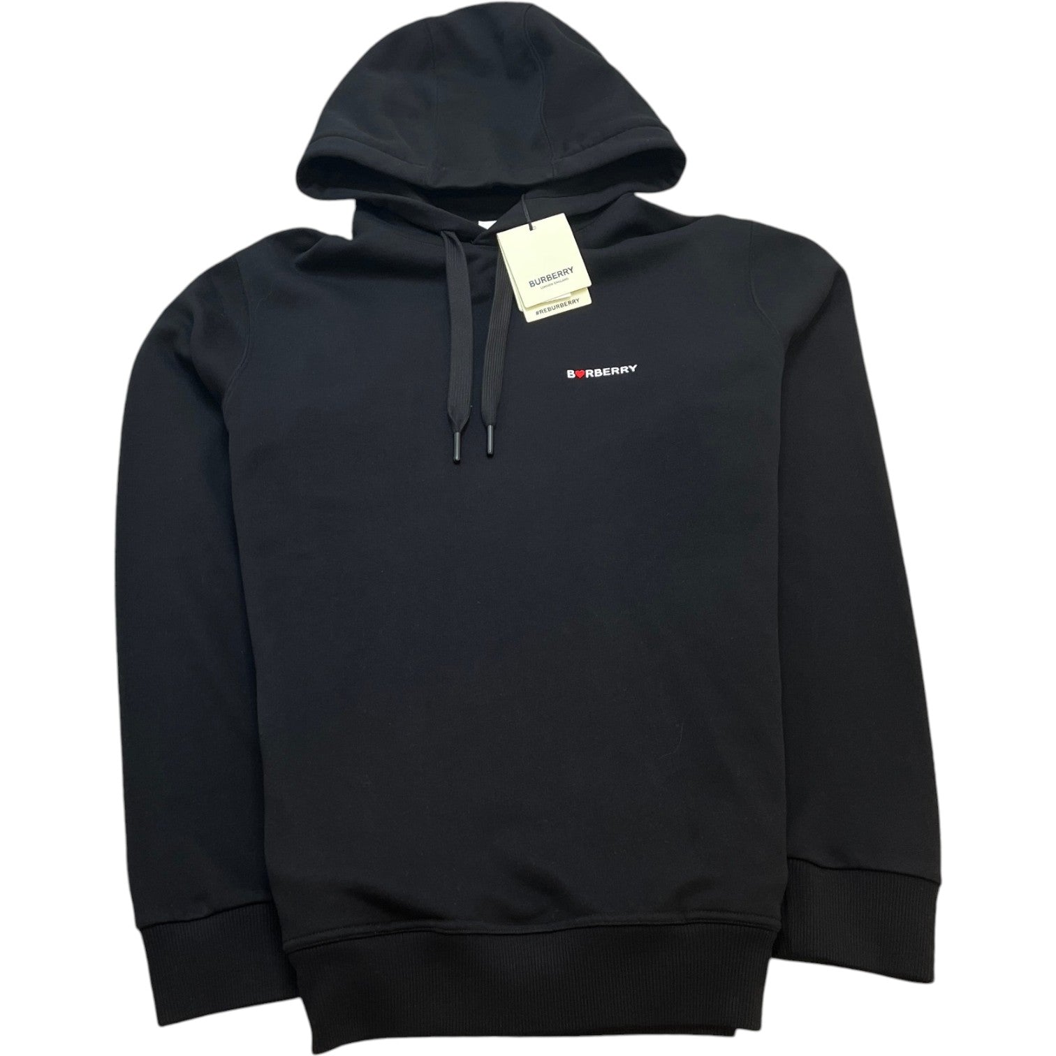 Men's Heart Equestrian Logo Hoodie Black Size M