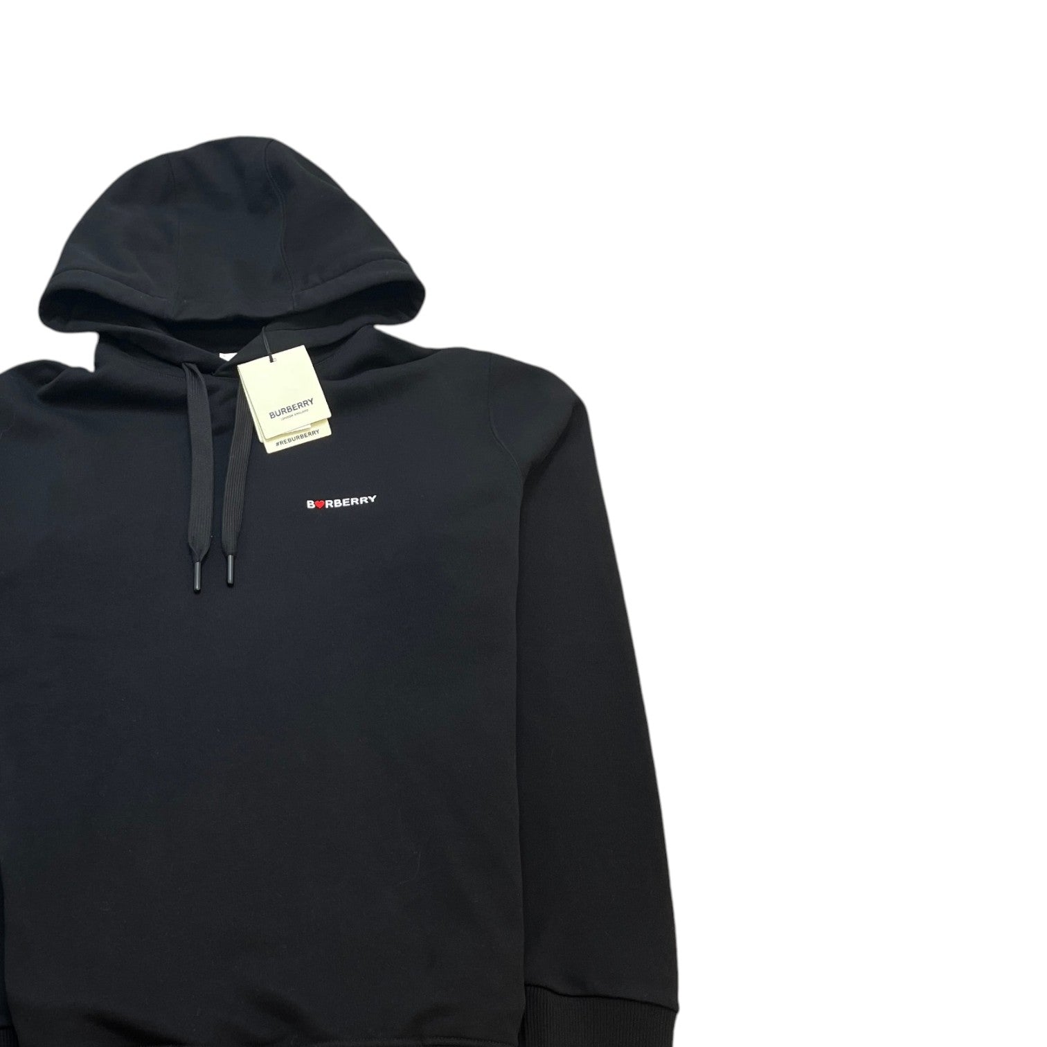 Men's Heart Equestrian Logo Hoodie Black Size M