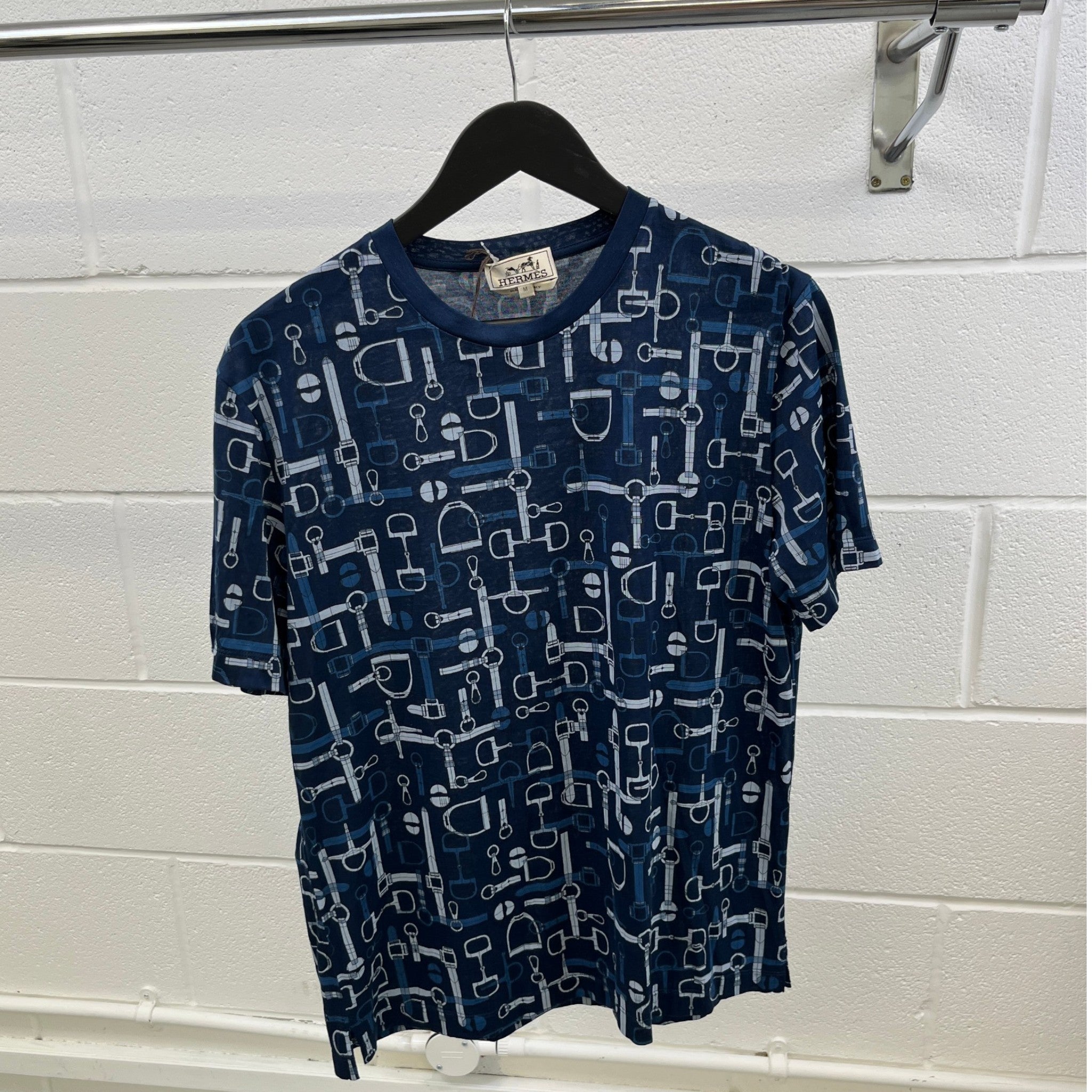 Men's Labyrinthe Equestre T-Shirt Blue Size M