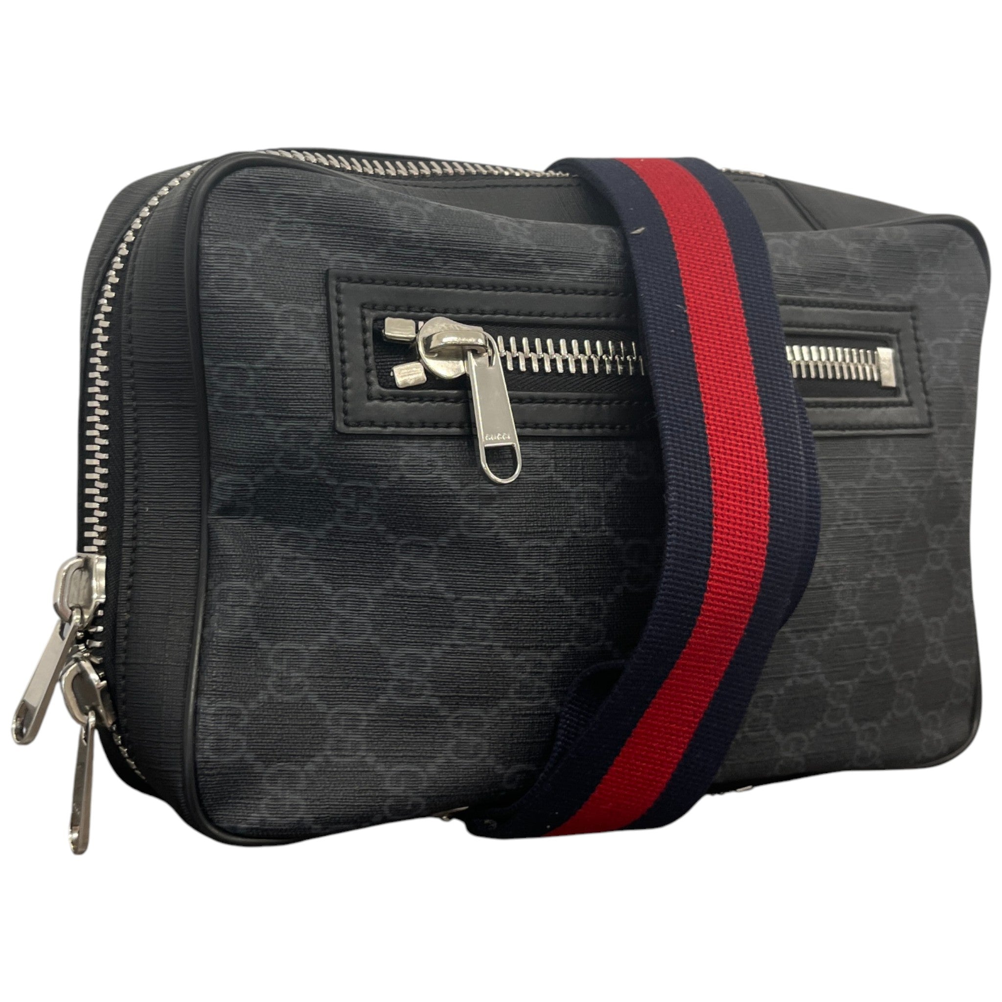 Men's Gg Supreme Sling Belt Bag Black