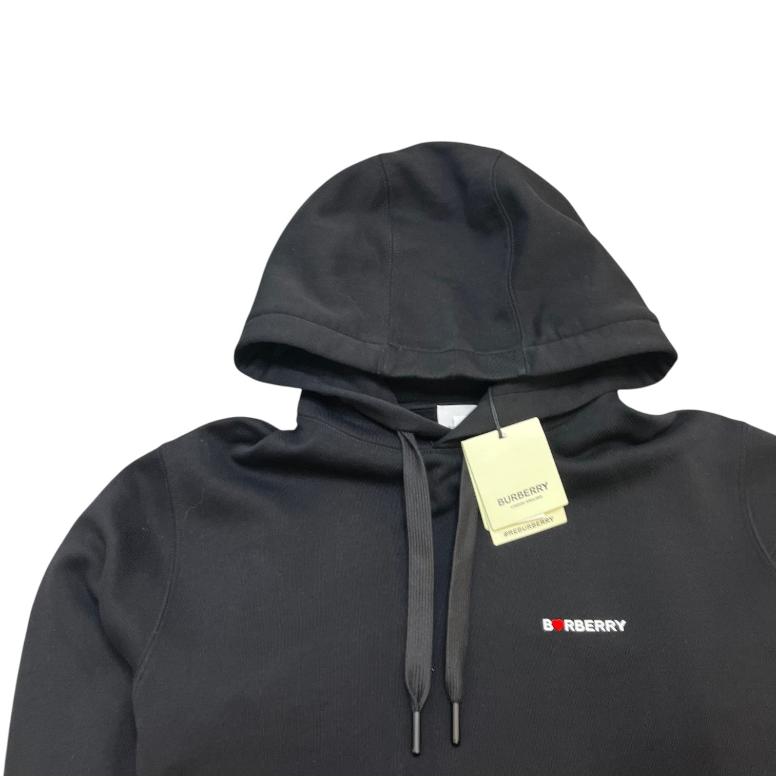 Men's Heart Equestrian Logo Hoodie Black Size M