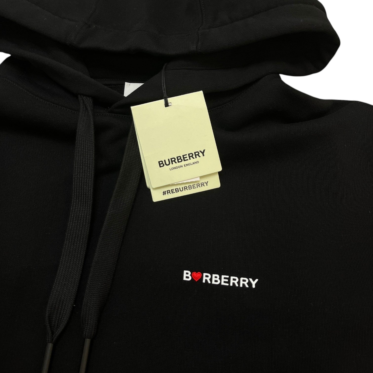 Men's Heart Equestrian Logo Hoodie Black Size M