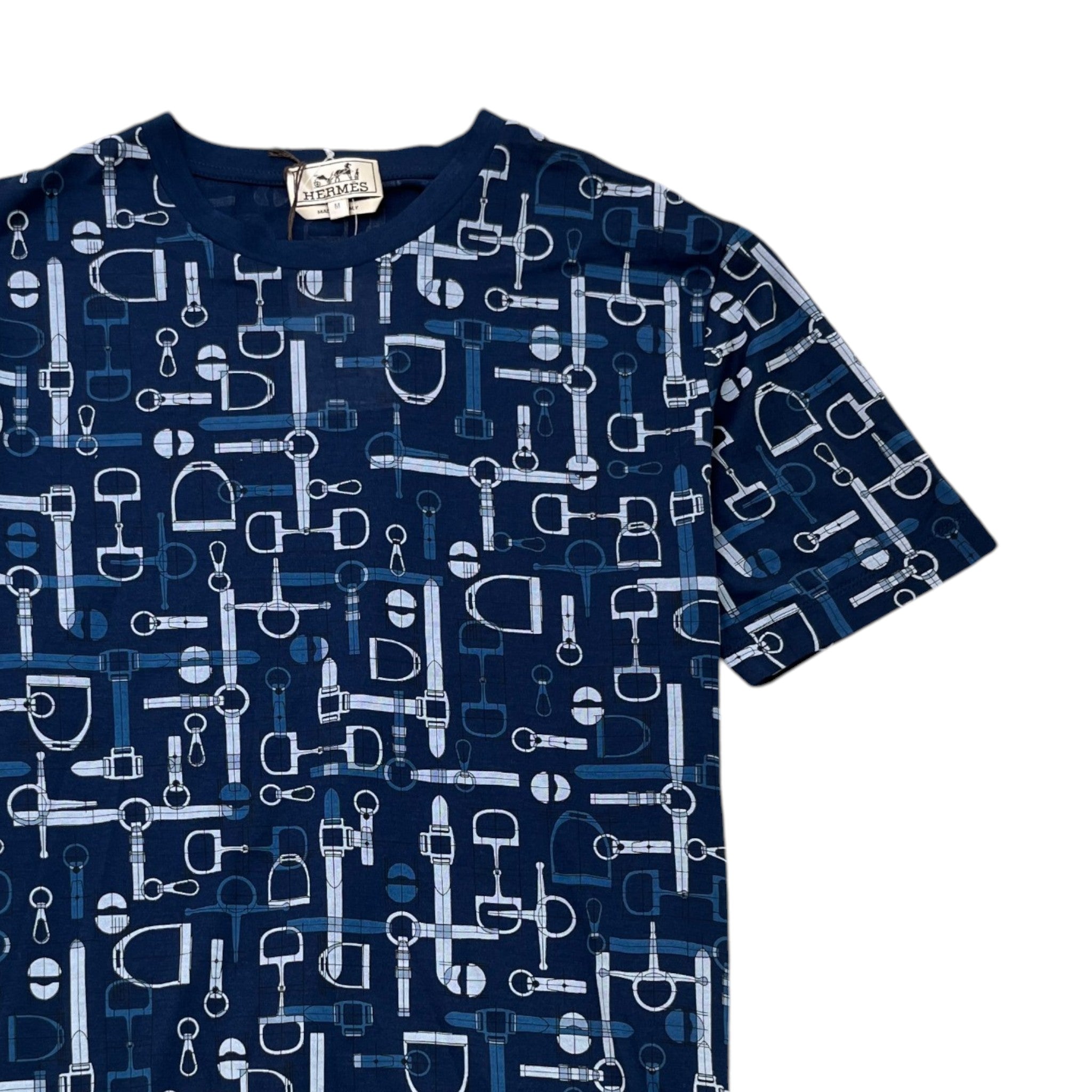 Men's Labyrinthe Equestre T-Shirt Blue Size M