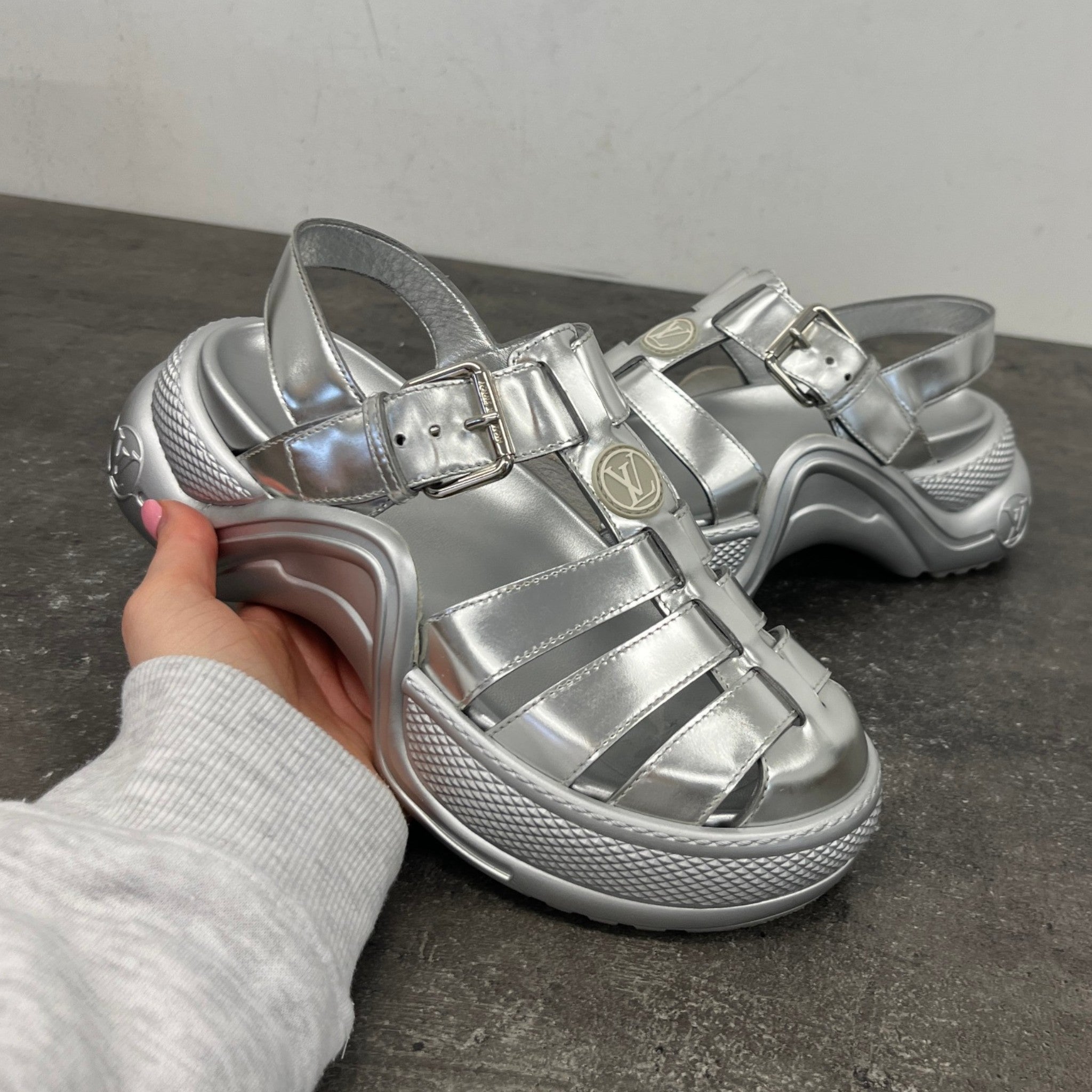 Women's Archlight Sandals Silver Size EU 35 / UK 2