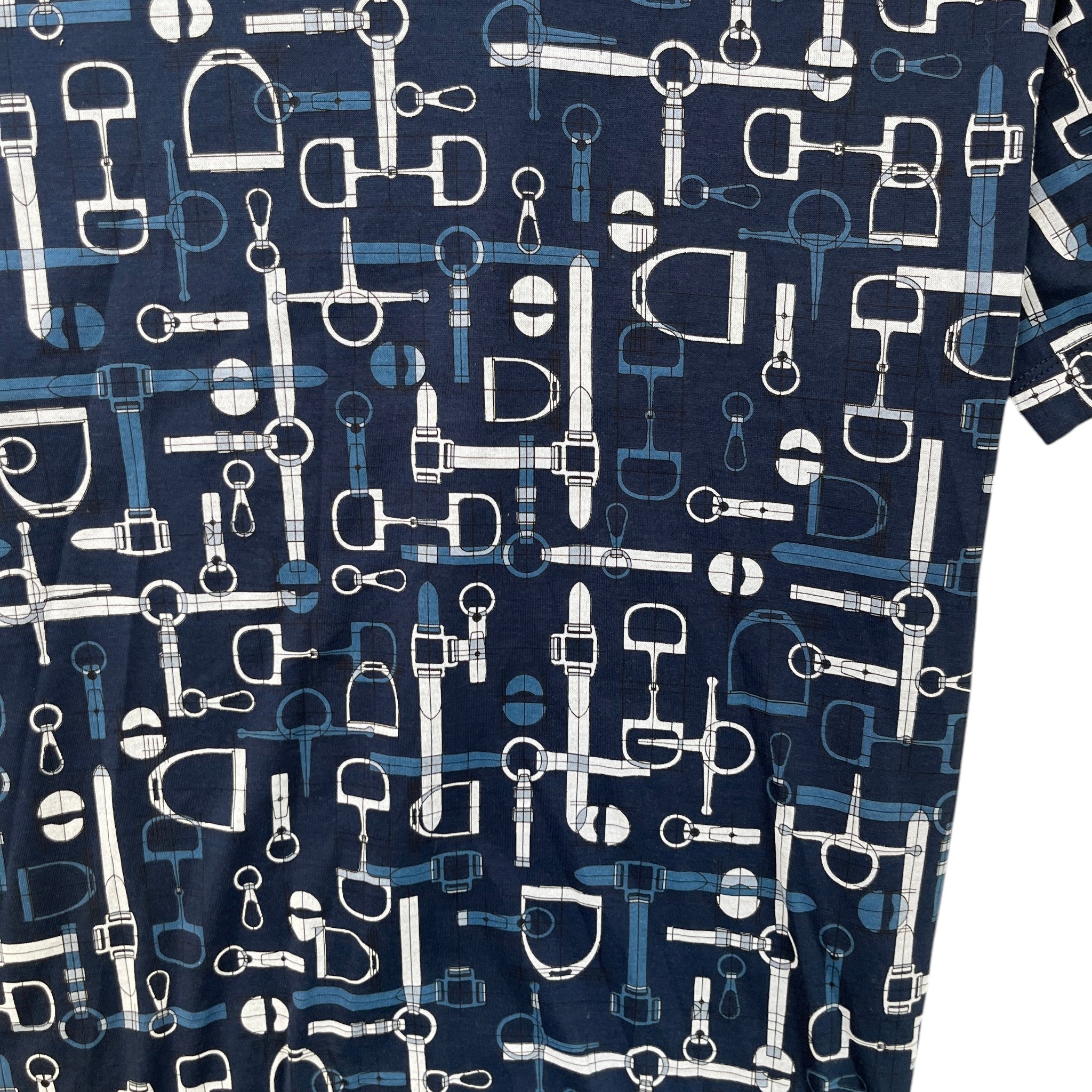 Men's Labyrinthe Equestre T-Shirt Blue Size M