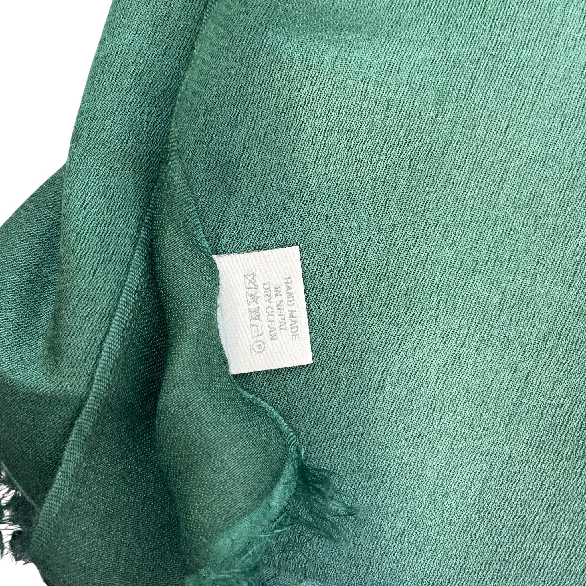 Women's Embroidered Logo Scarf Green