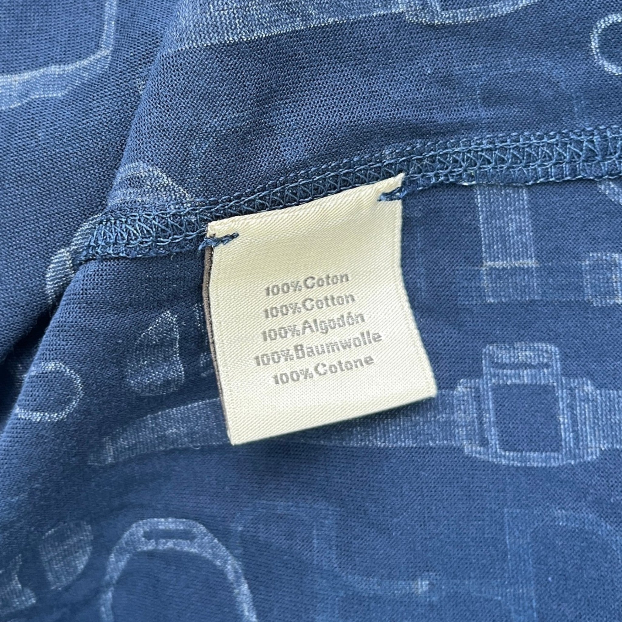 Men's Labyrinthe Equestre T-Shirt Blue Size M