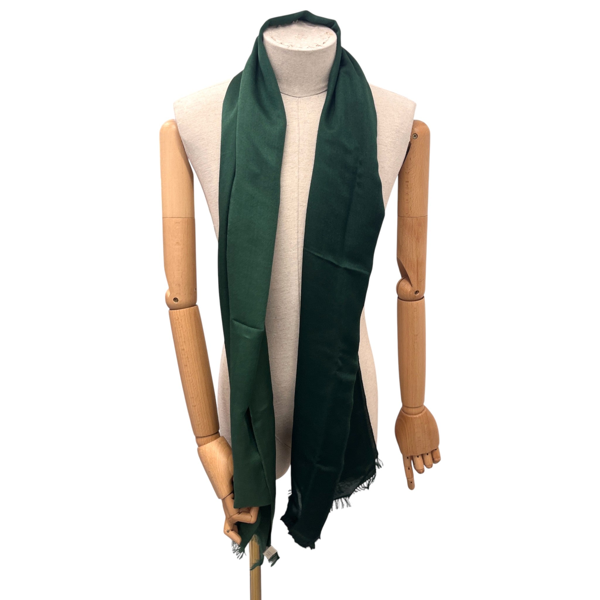 Women's Embroidered Logo Scarf Green