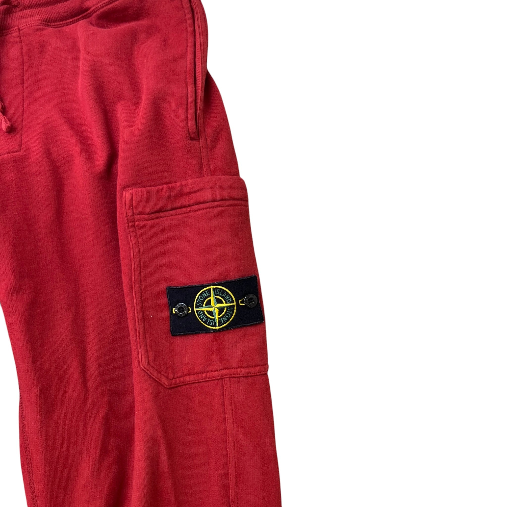 Men's Applique Logo Joggers Red Size M