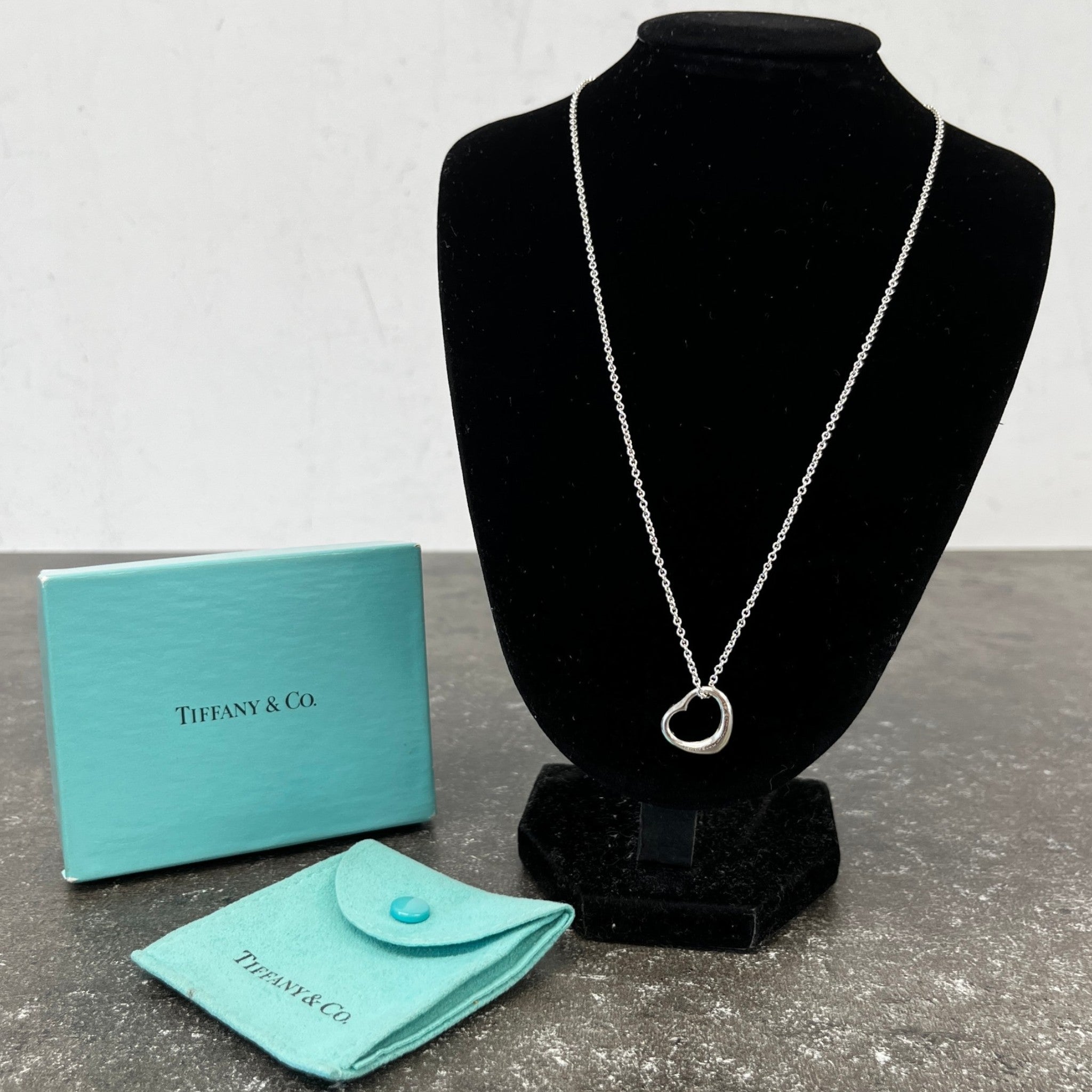 Women's Elsa Peretti Open Heart Necklace Silver