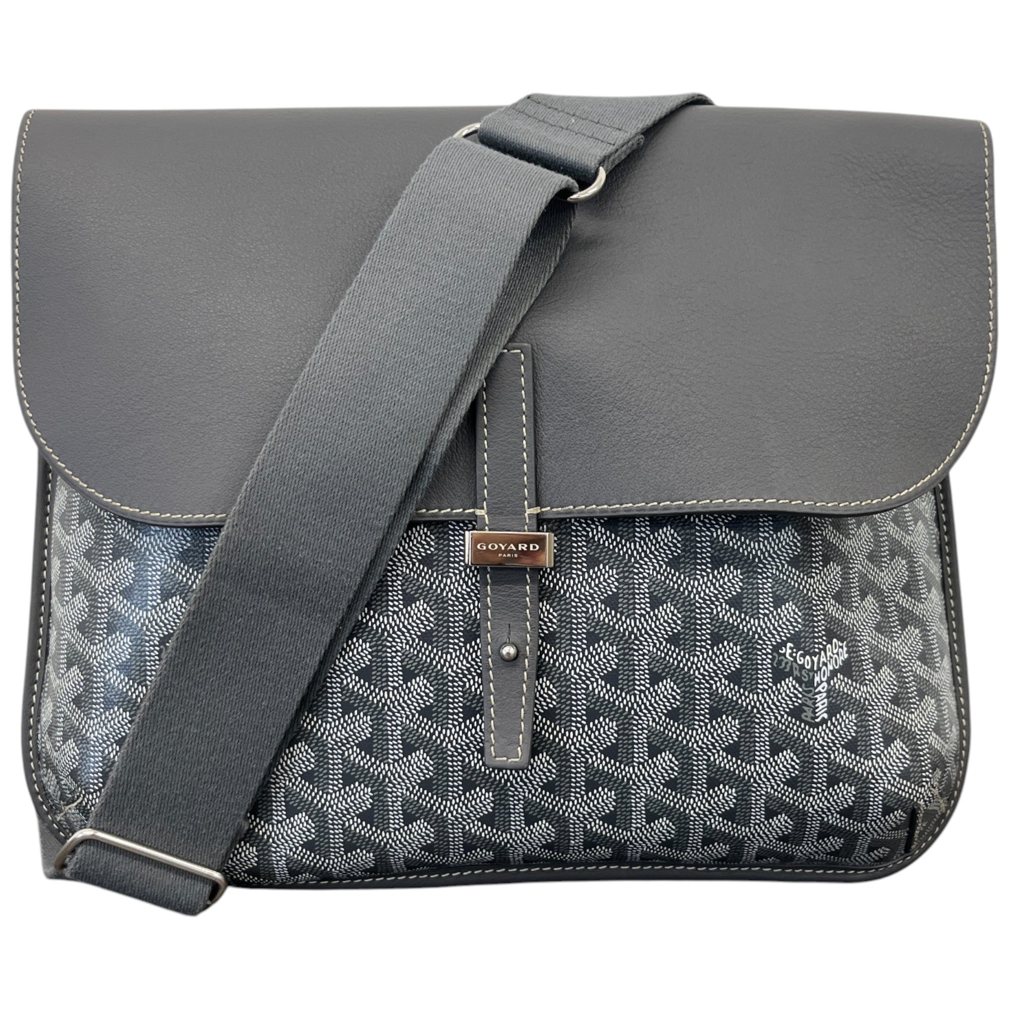 Men's Coursier Messenger Bag Grey