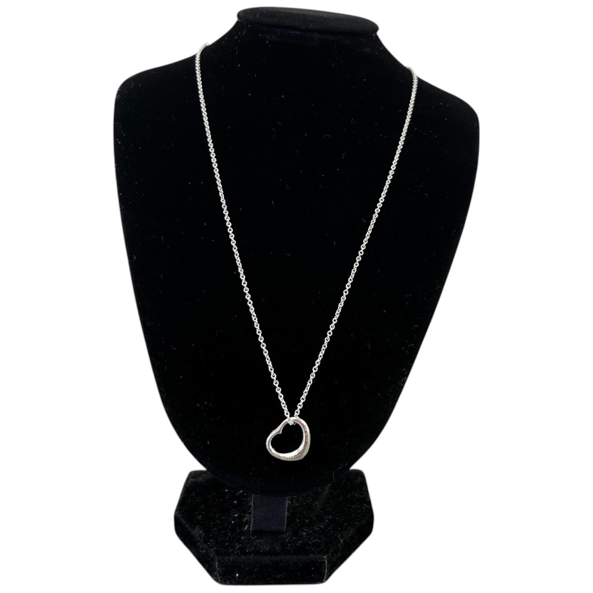 Women's Elsa Peretti Open Heart Necklace Silver