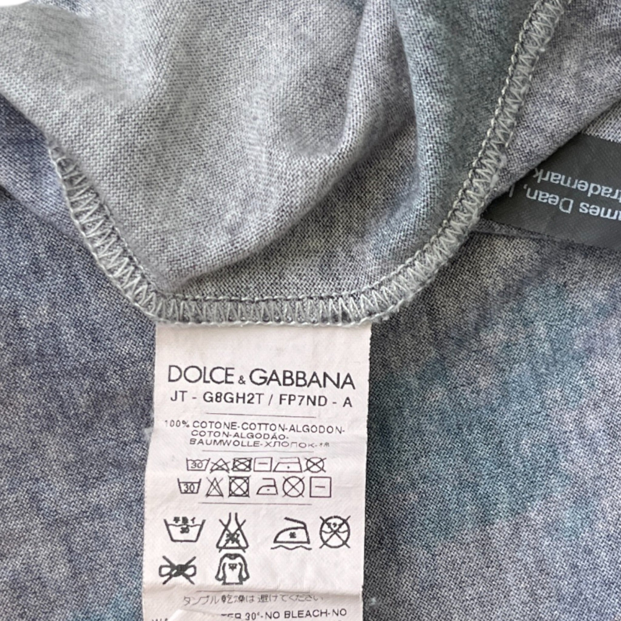 Men's James Dean Print T-Shirt Black Size IT 48 / UK M