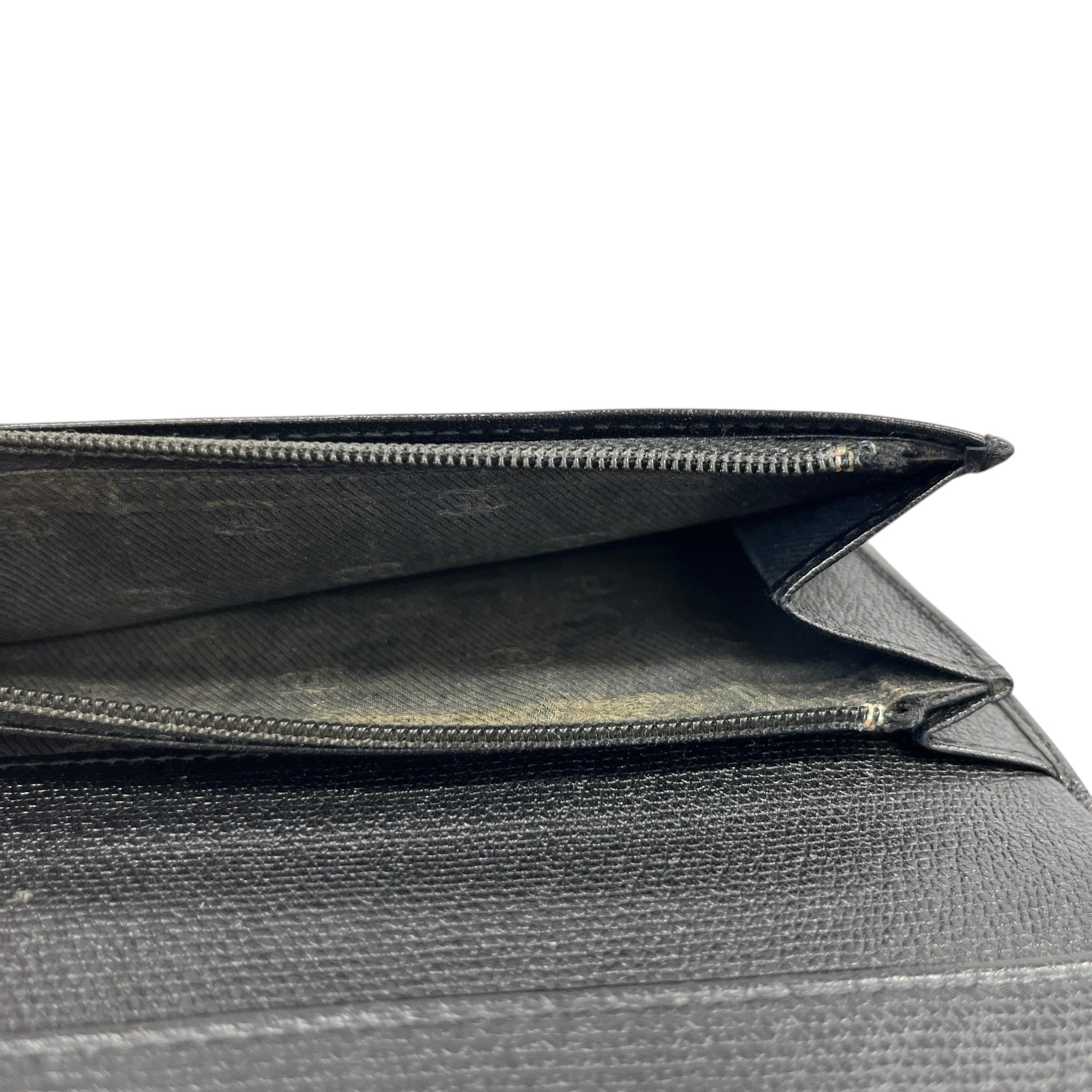 Women's Vintage Coco Button Wallet Black
