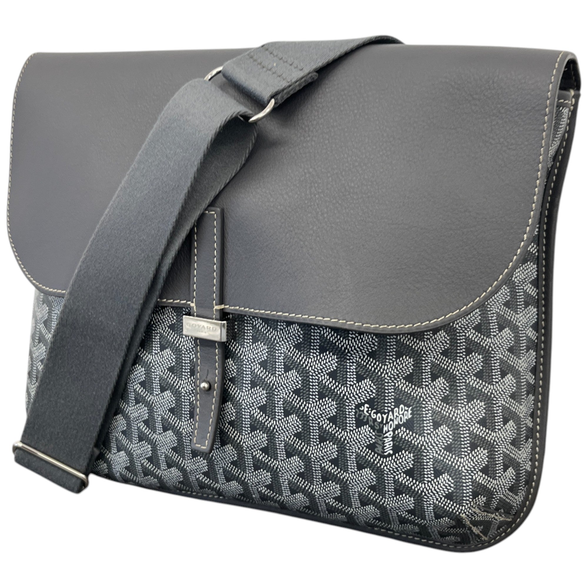 Men's Coursier Messenger Bag Grey