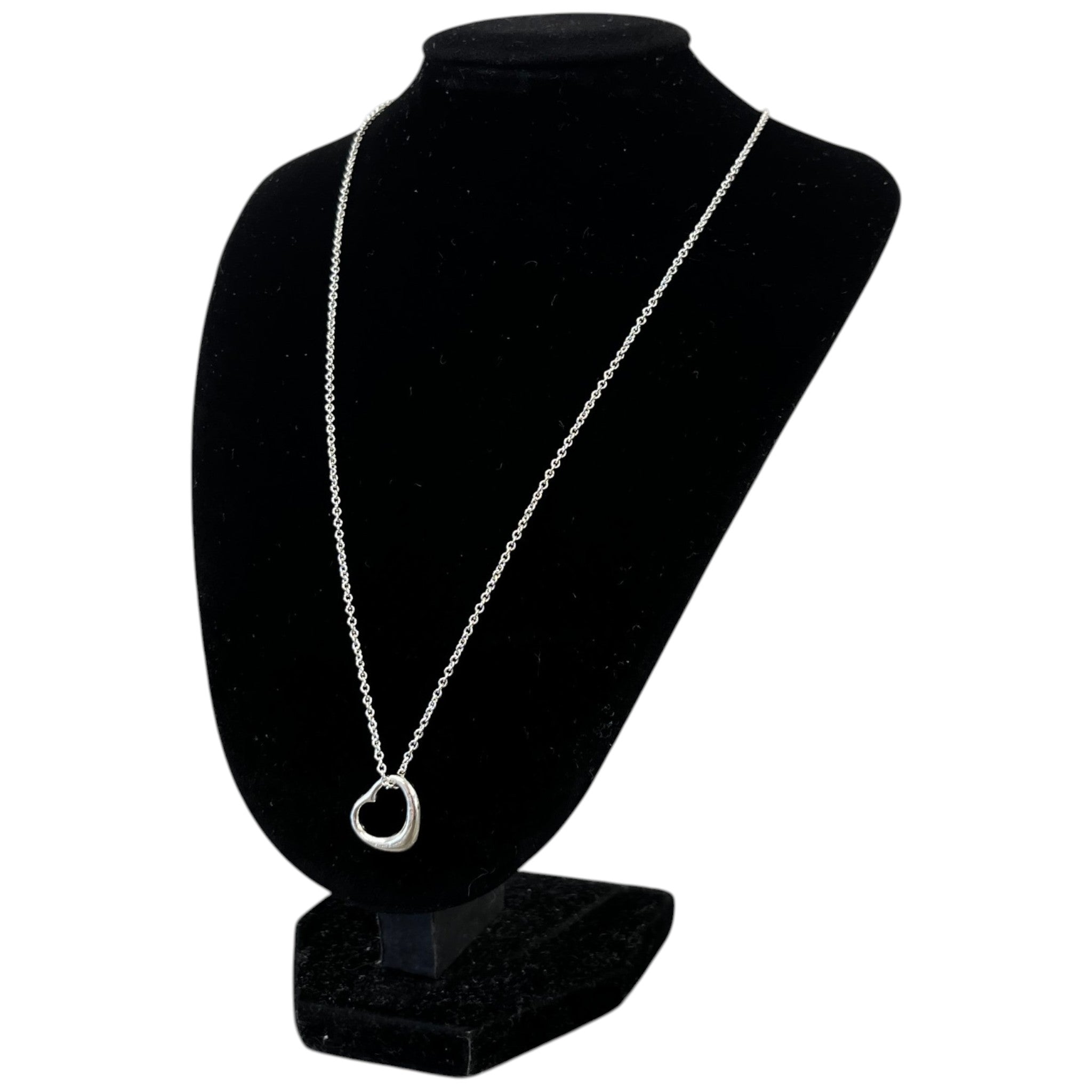 Women's Elsa Peretti Open Heart Necklace Silver