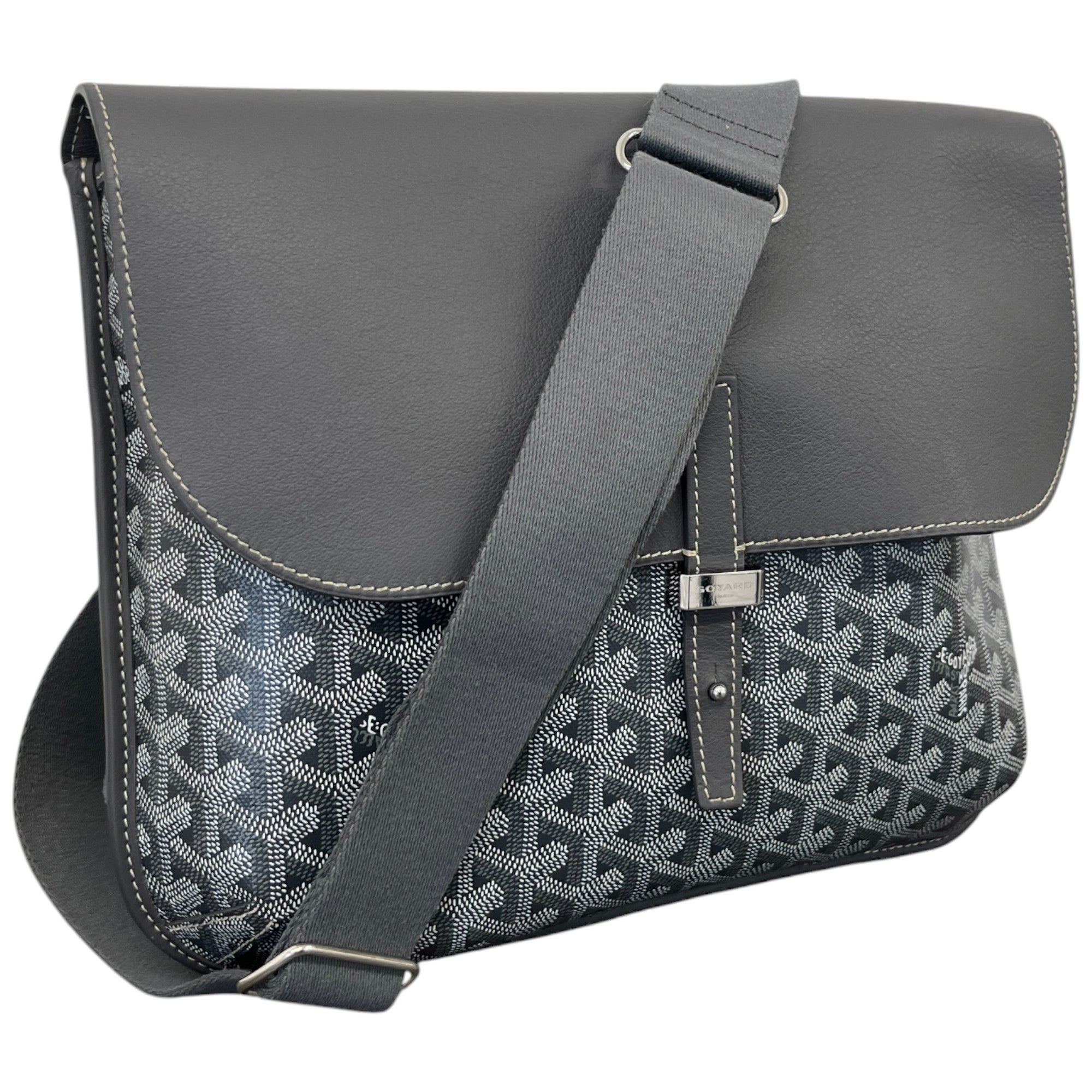 Men's Coursier Messenger Bag Grey