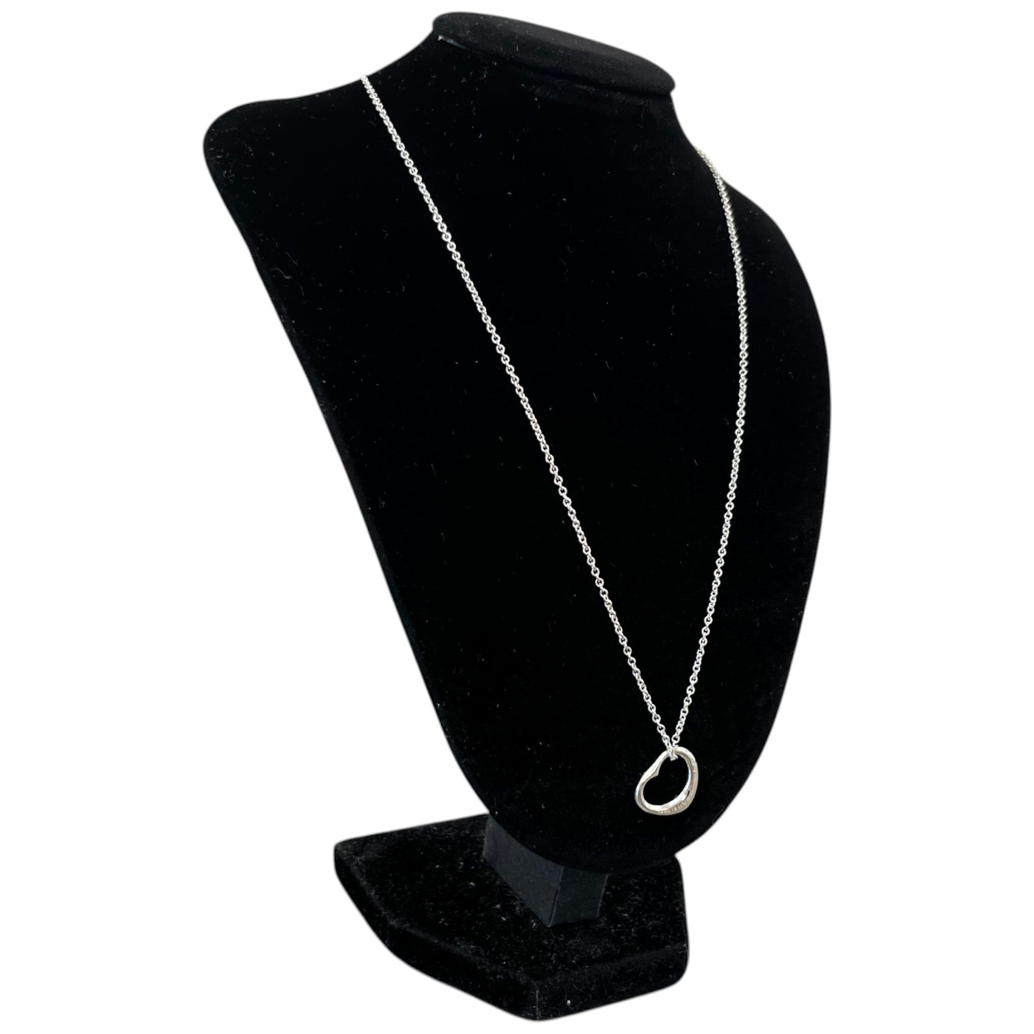 Women's Elsa Peretti Open Heart Necklace Silver