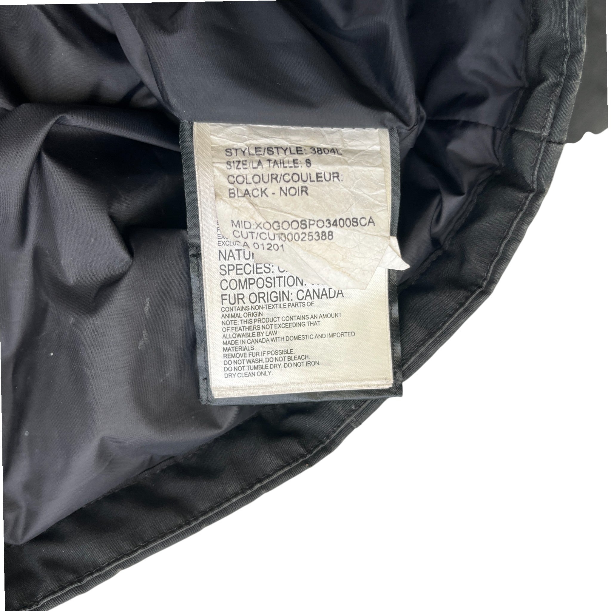 Women's Chelsea Down Jacket Black Size S