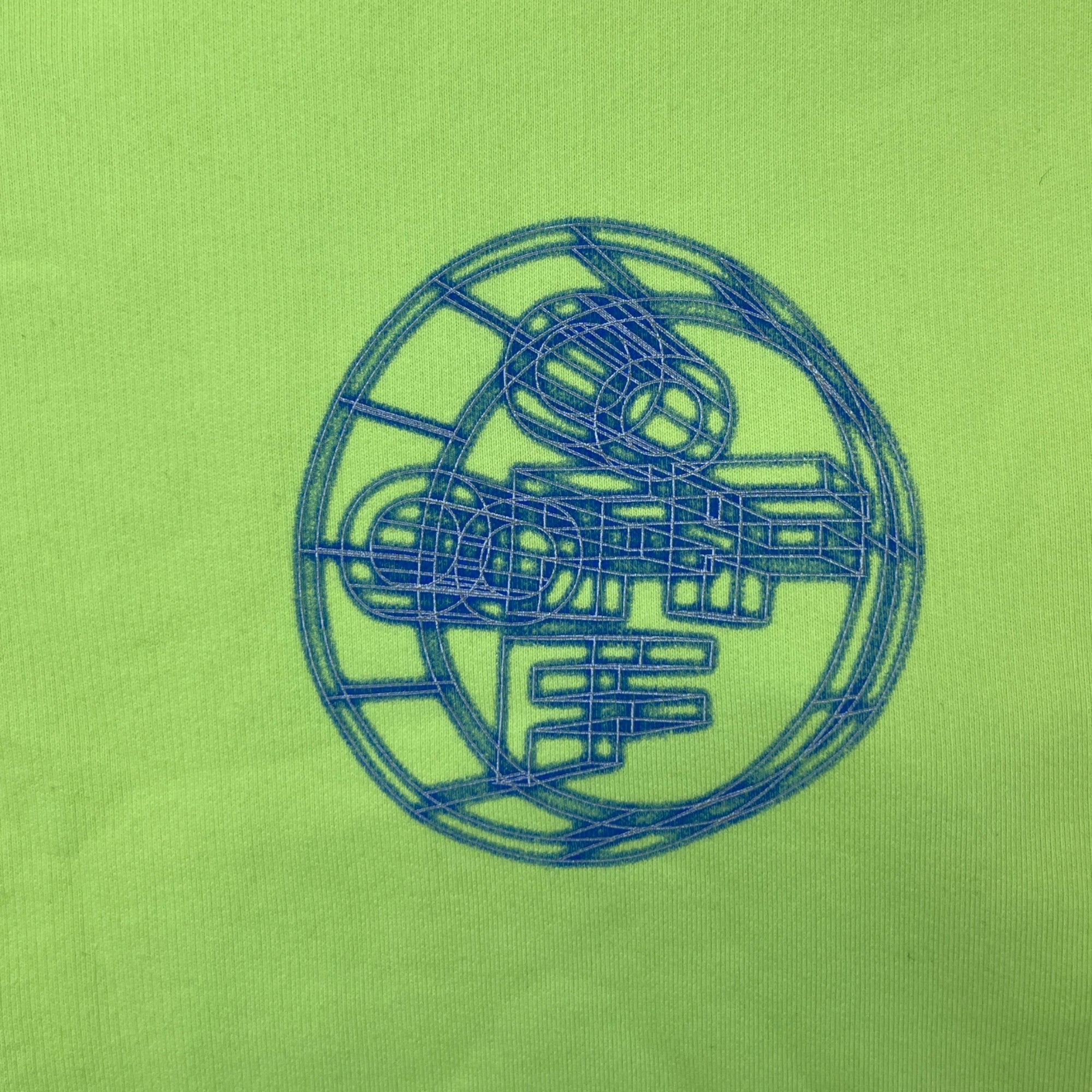 Men's Rationalism Logo Print Sweatshirt Green Size M