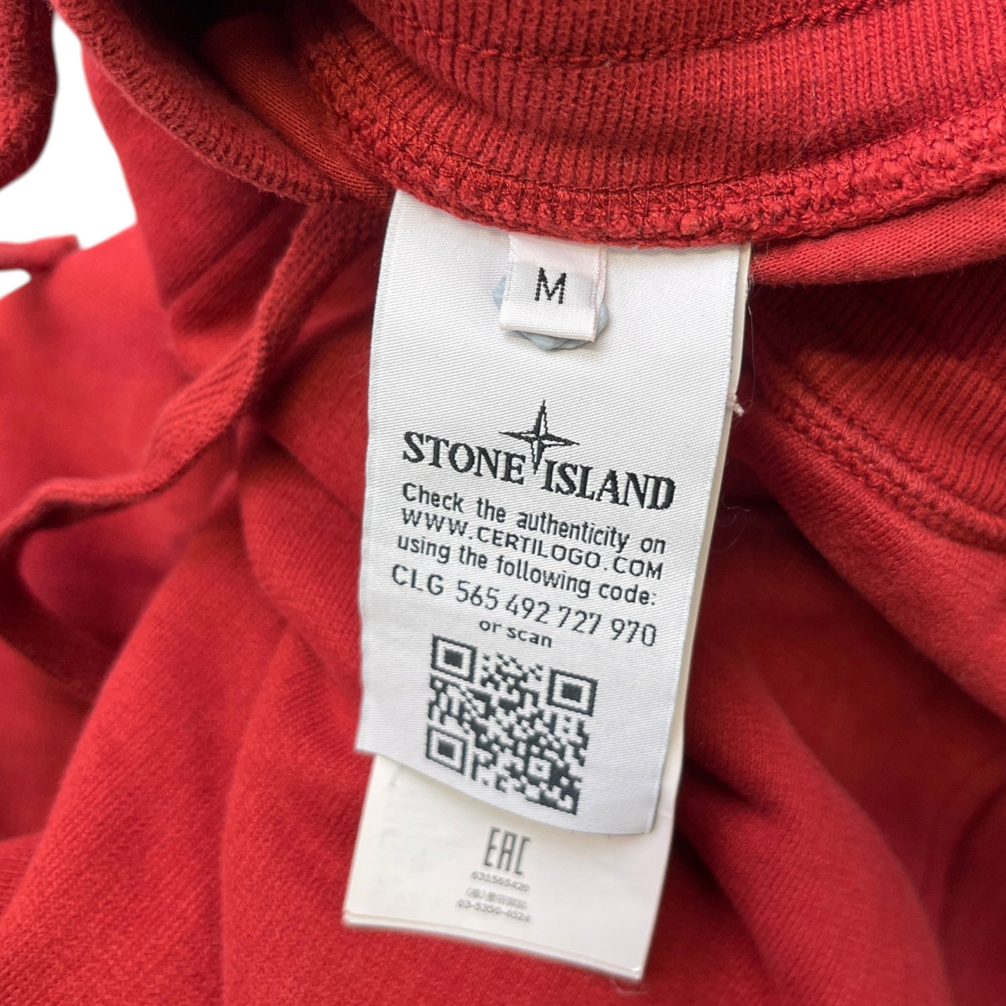 Men's Applique Logo Joggers Red Size M