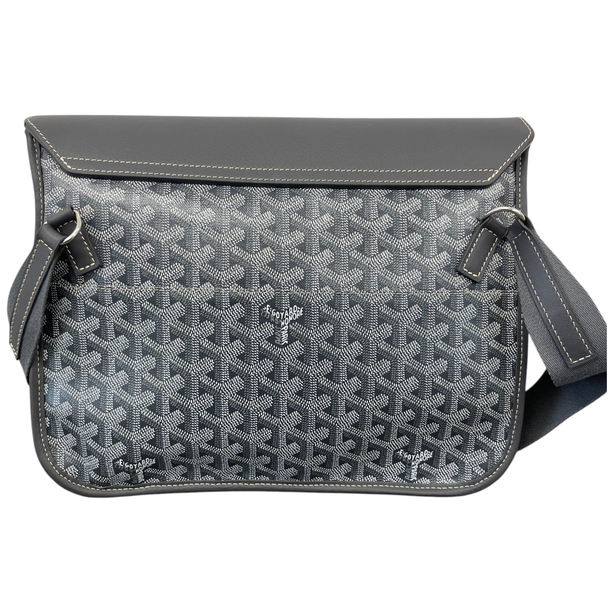 Men's Coursier Messenger Bag Grey