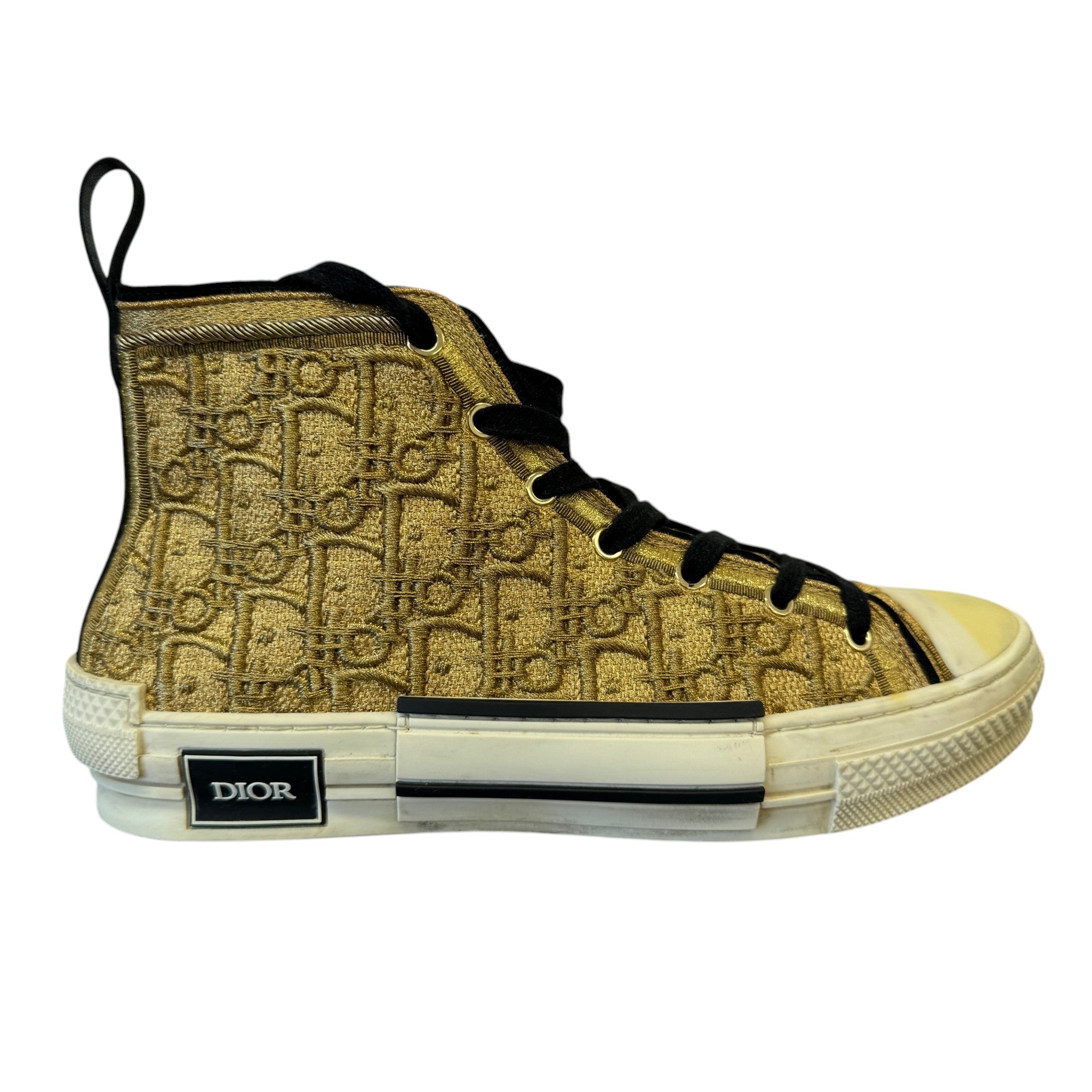 Men's B23 Oblique Cannetille High Trainers Gold Size EU 42 / UK 8