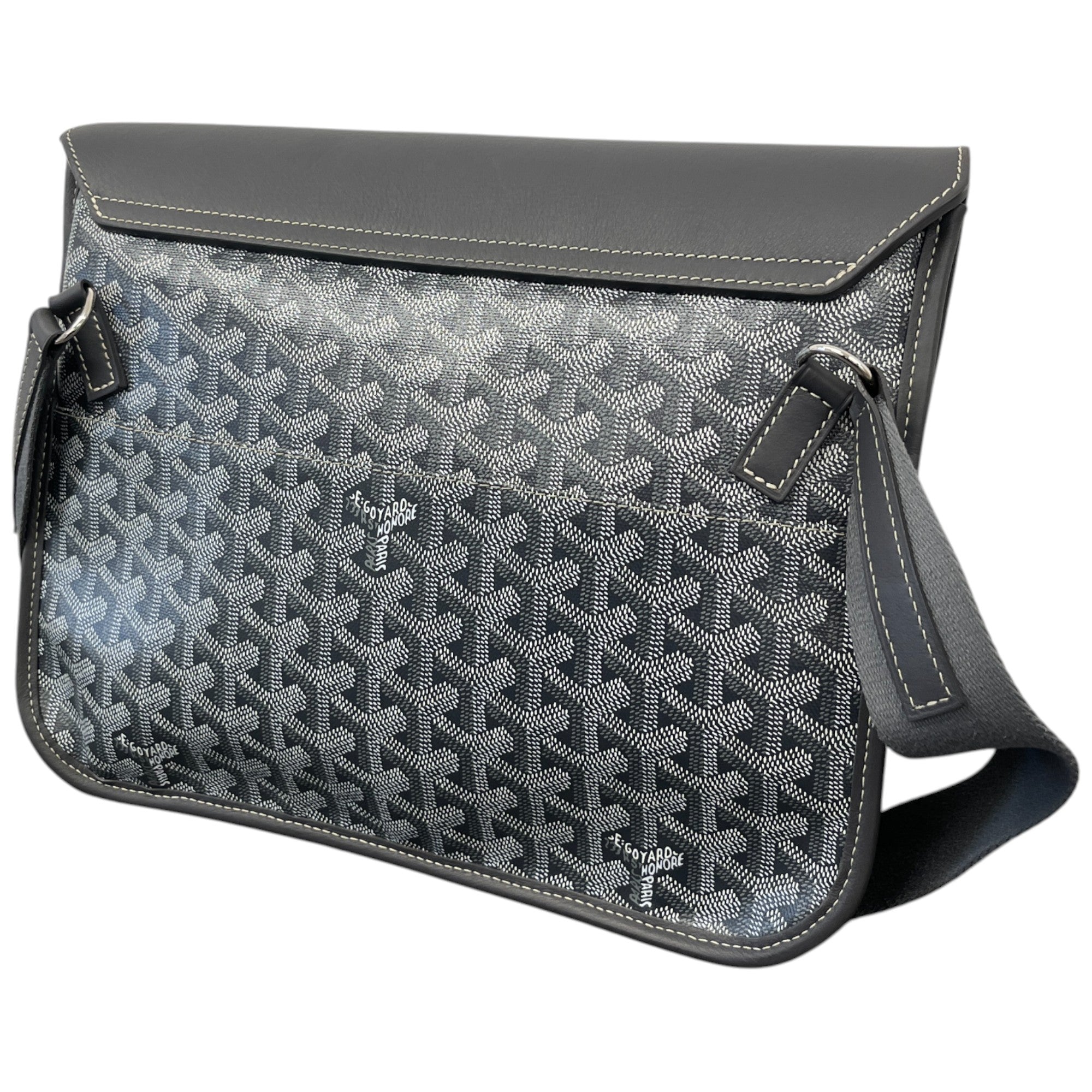 Men's Coursier Messenger Bag Grey