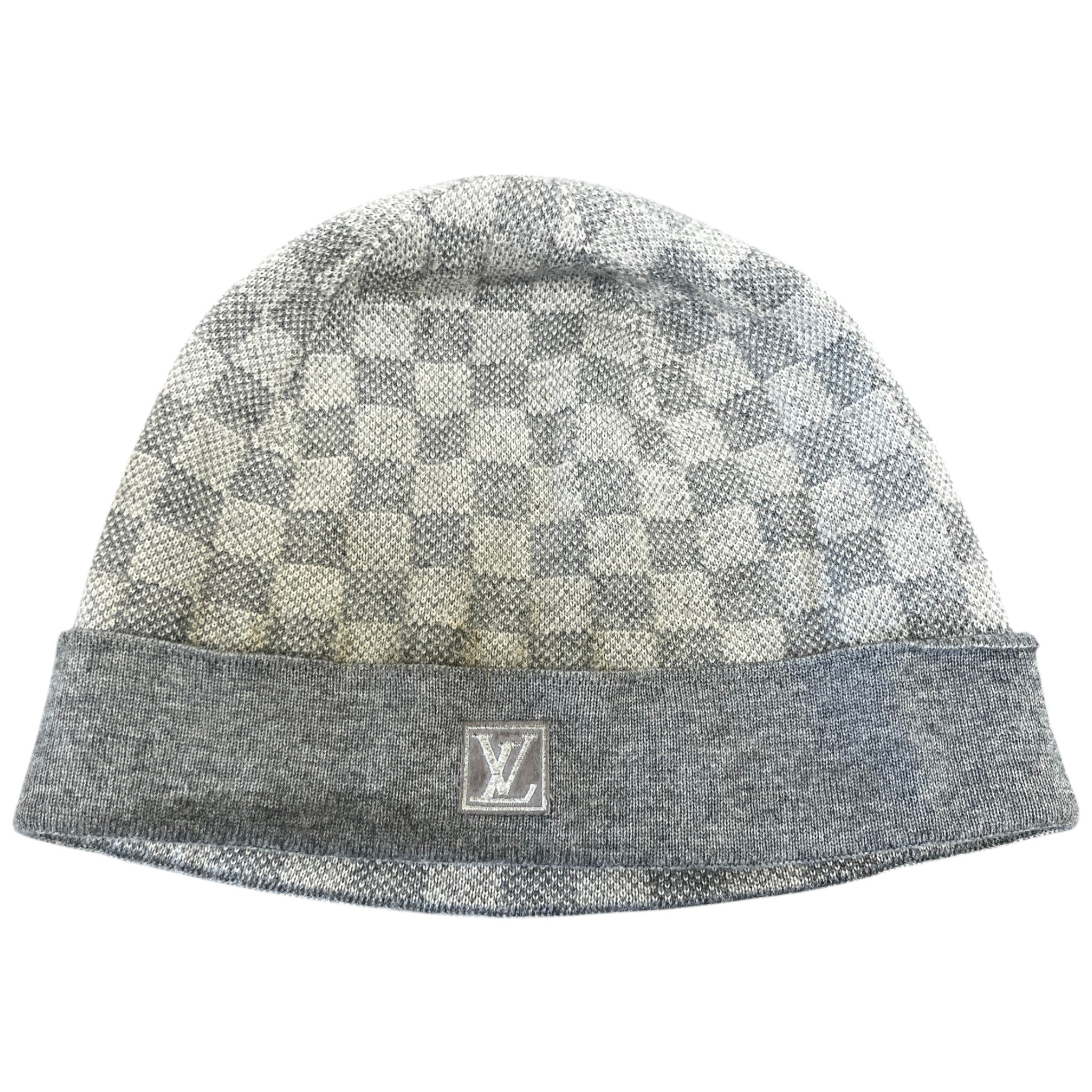 Men's Néo Petit Damier Beanie Hat Grey