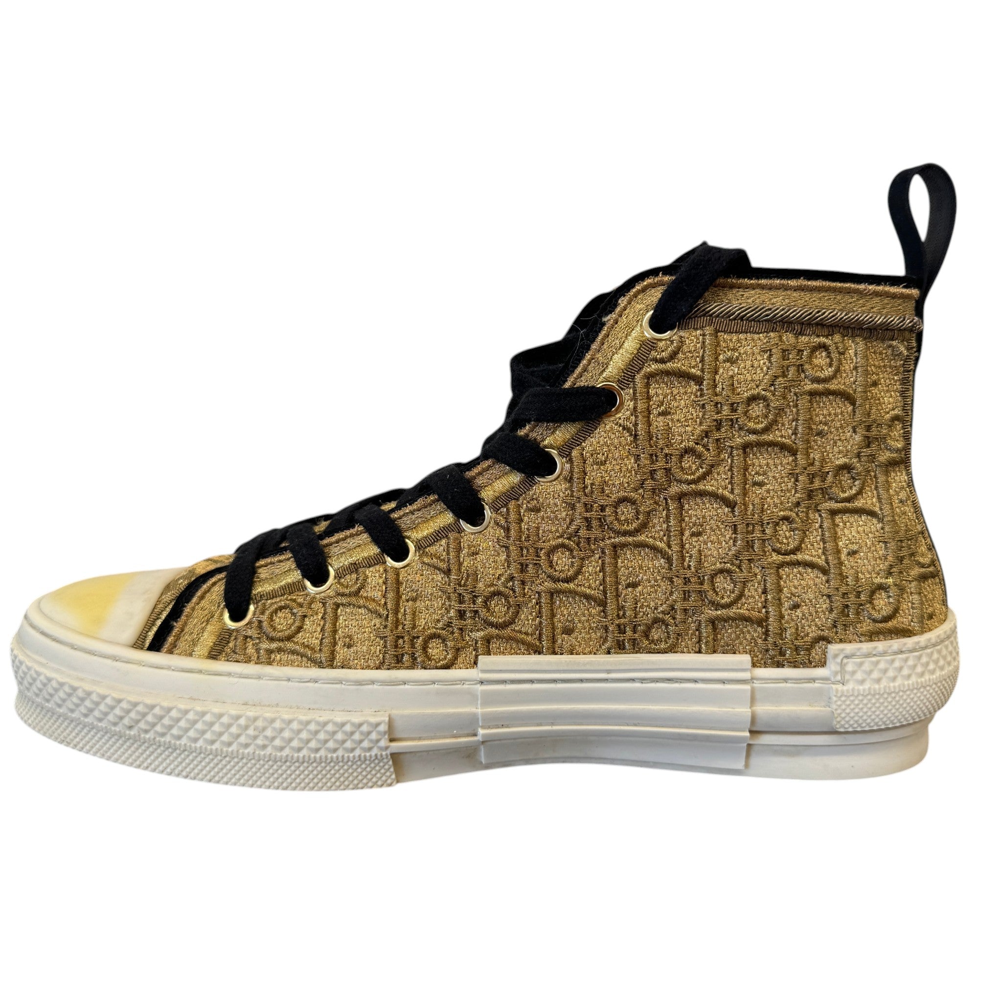 Men's B23 Oblique Cannetille High Trainers Gold Size EU 42 / UK 8