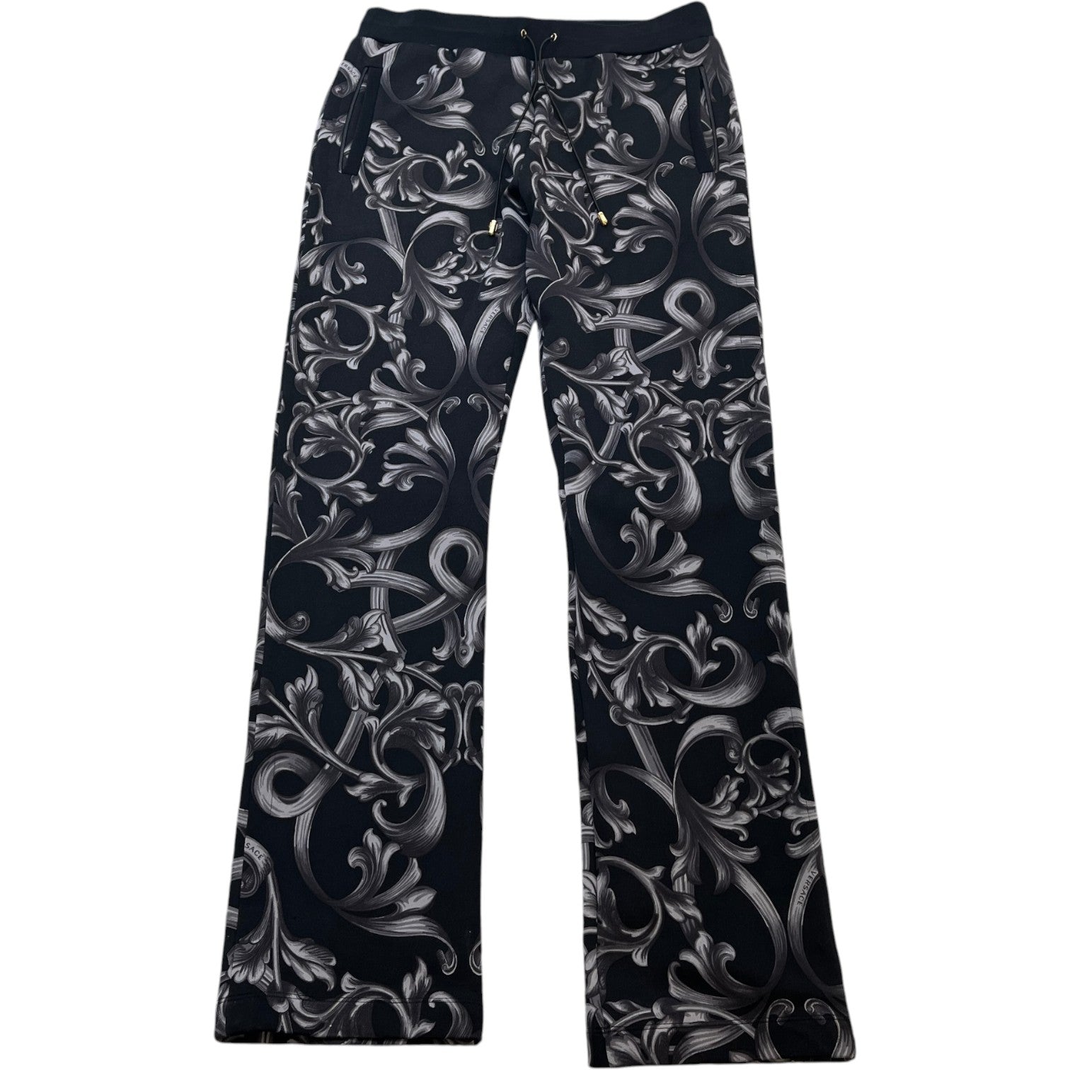 Men's Baroque Print Joggers Charcoal Size M