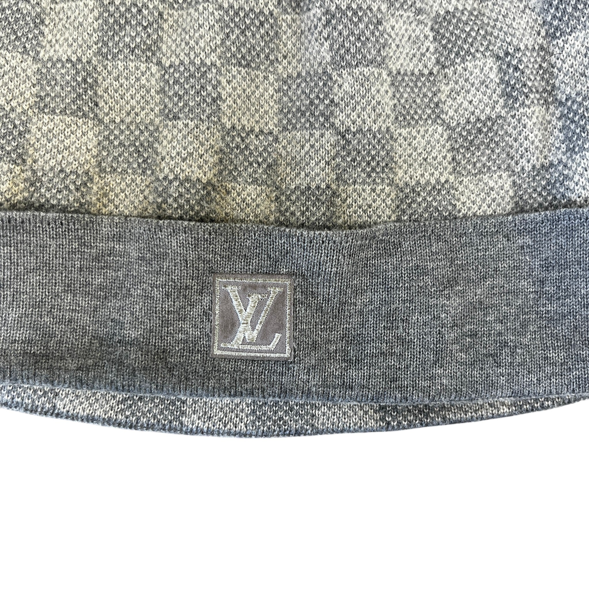Men's Néo Petit Damier Beanie Hat Grey