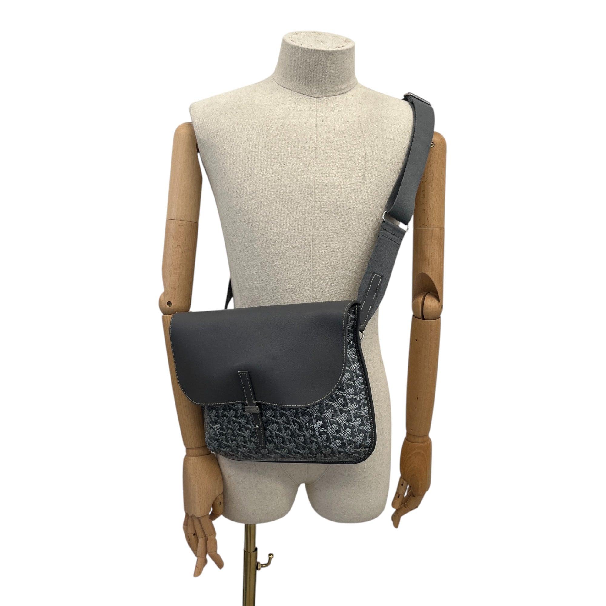 Men's Coursier Messenger Bag Grey