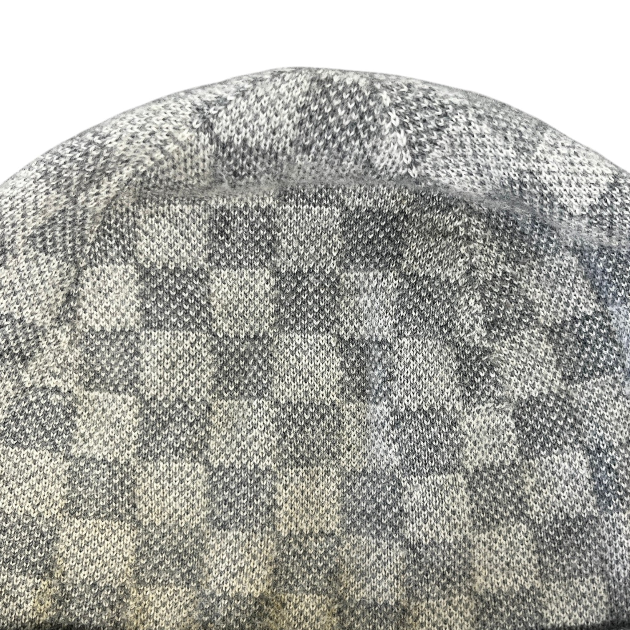 Men's Néo Petit Damier Beanie Hat Grey