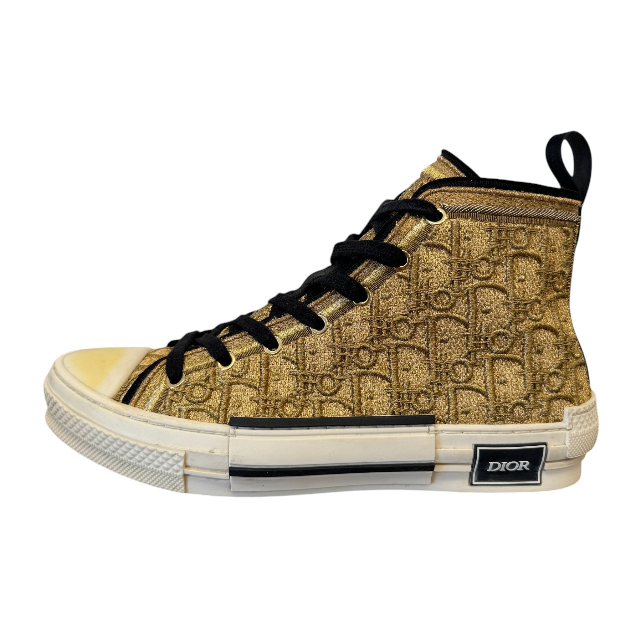 Men's B23 Oblique Cannetille High Trainers Gold Size EU 42 / UK 8