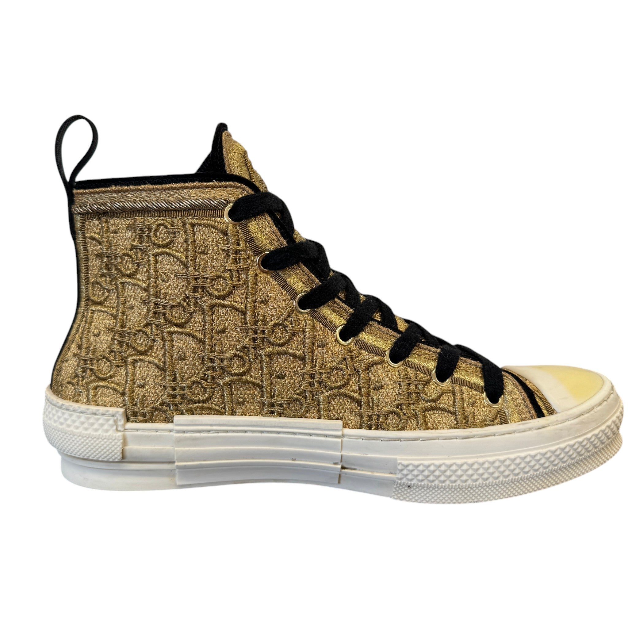 Men's B23 Oblique Cannetille High Trainers Gold Size EU 42 / UK 8