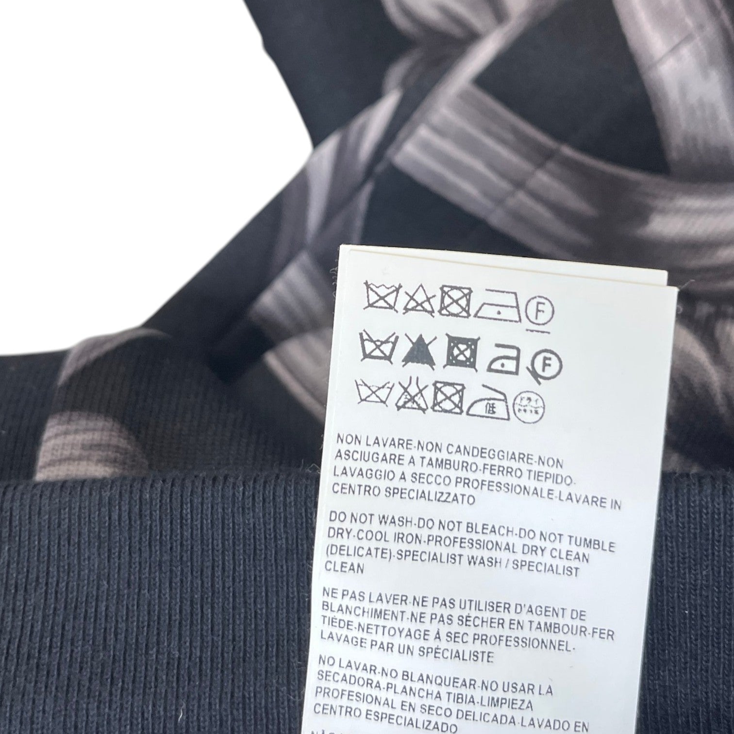 Men's Baroque Print Joggers Charcoal Size M