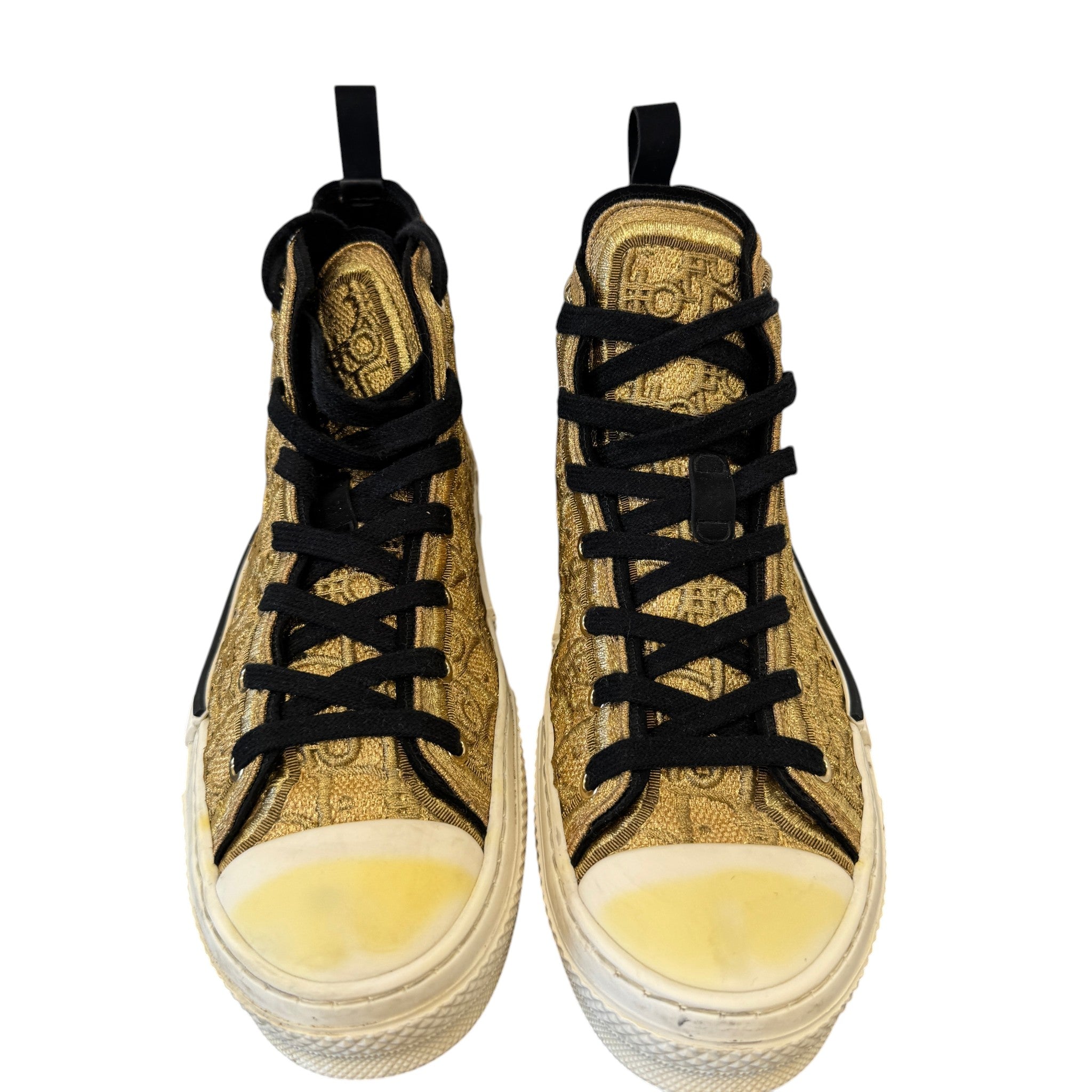 Men's B23 Oblique Cannetille High Trainers Gold Size EU 42 / UK 8