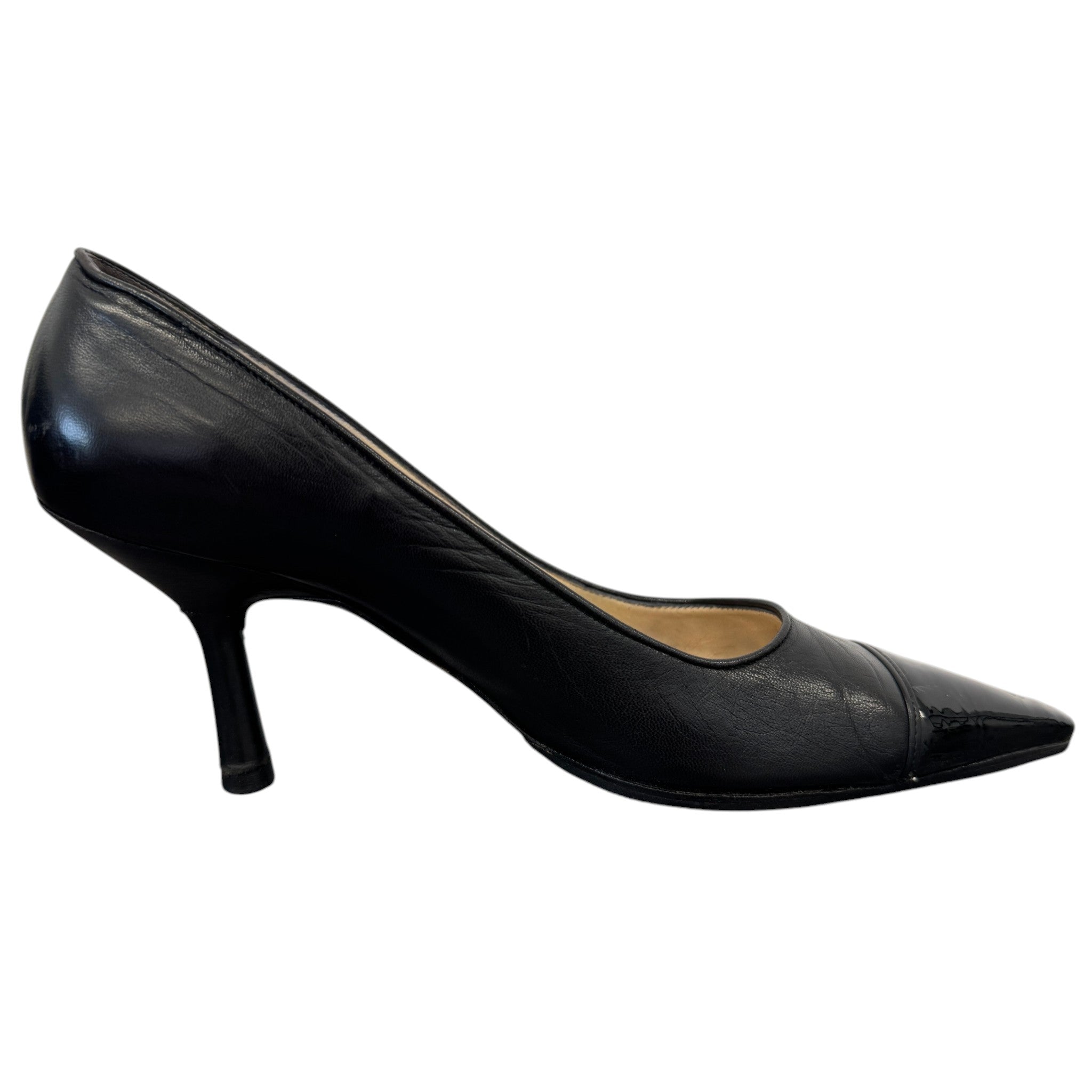 Women's Pointed Kitten Heels Black Size EU 37.5 / UK 4.5
