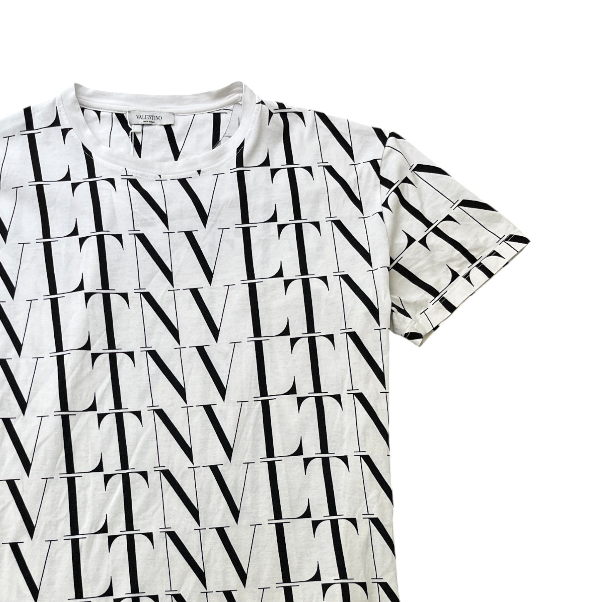 Men's Vltn Logo T-Shirt White Size M