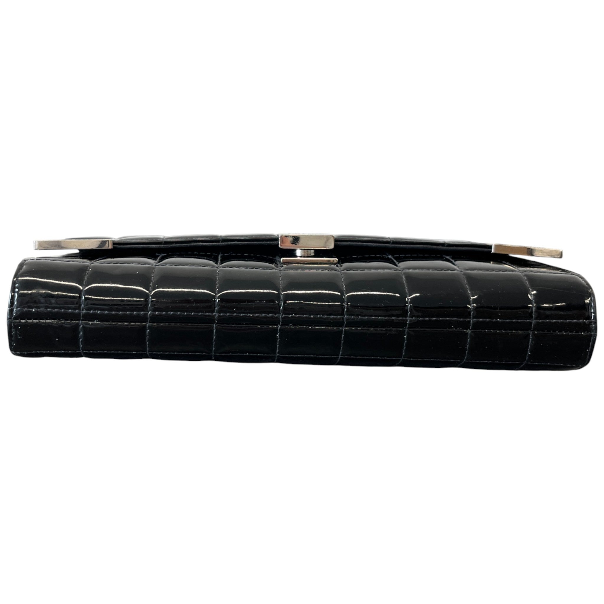 Women's Chocolate Bar Single Flap Bag Black